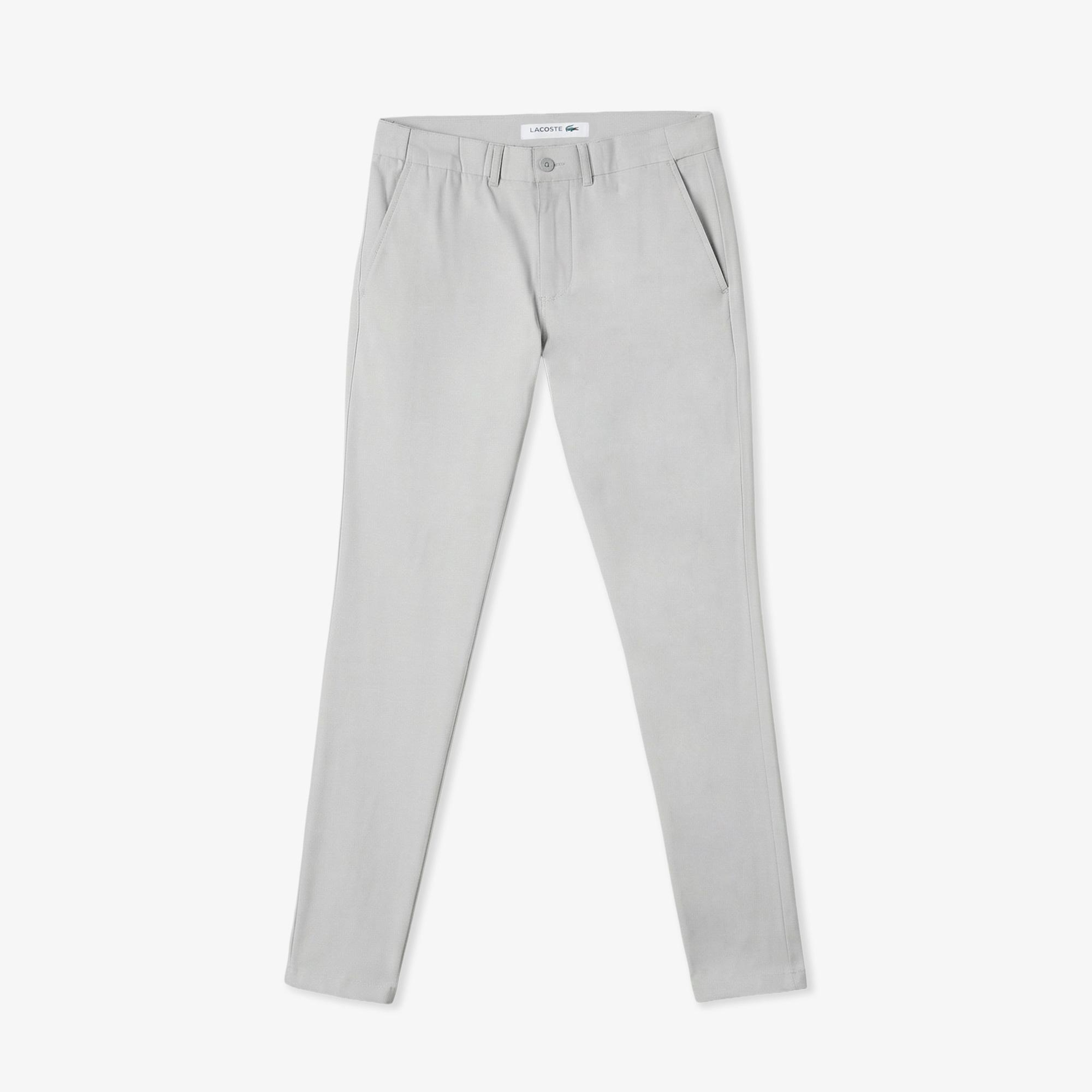 Erkek Slim Fit Gri Chino Pantolon