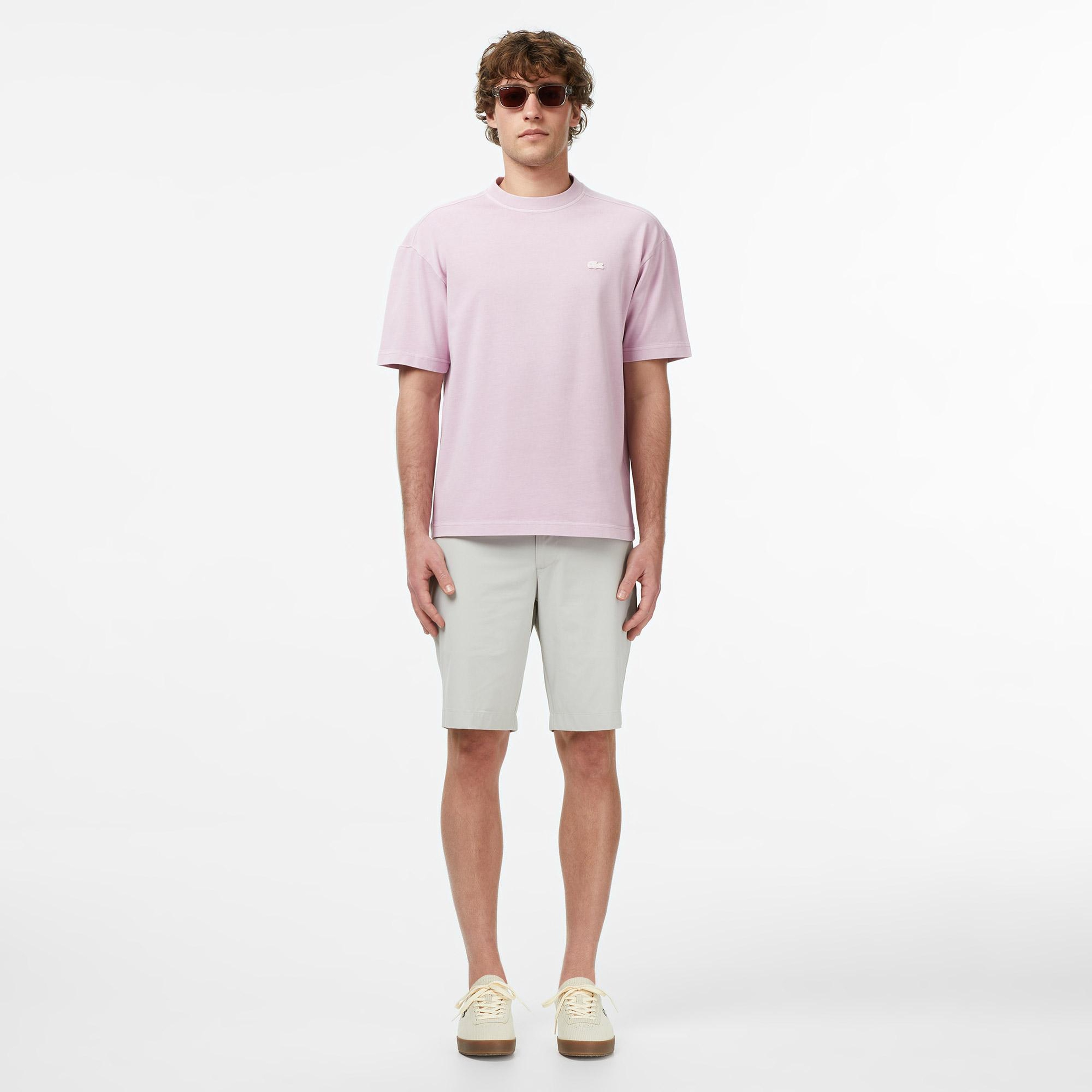 Erkek Tapered Fit Gri Bermuda Şort