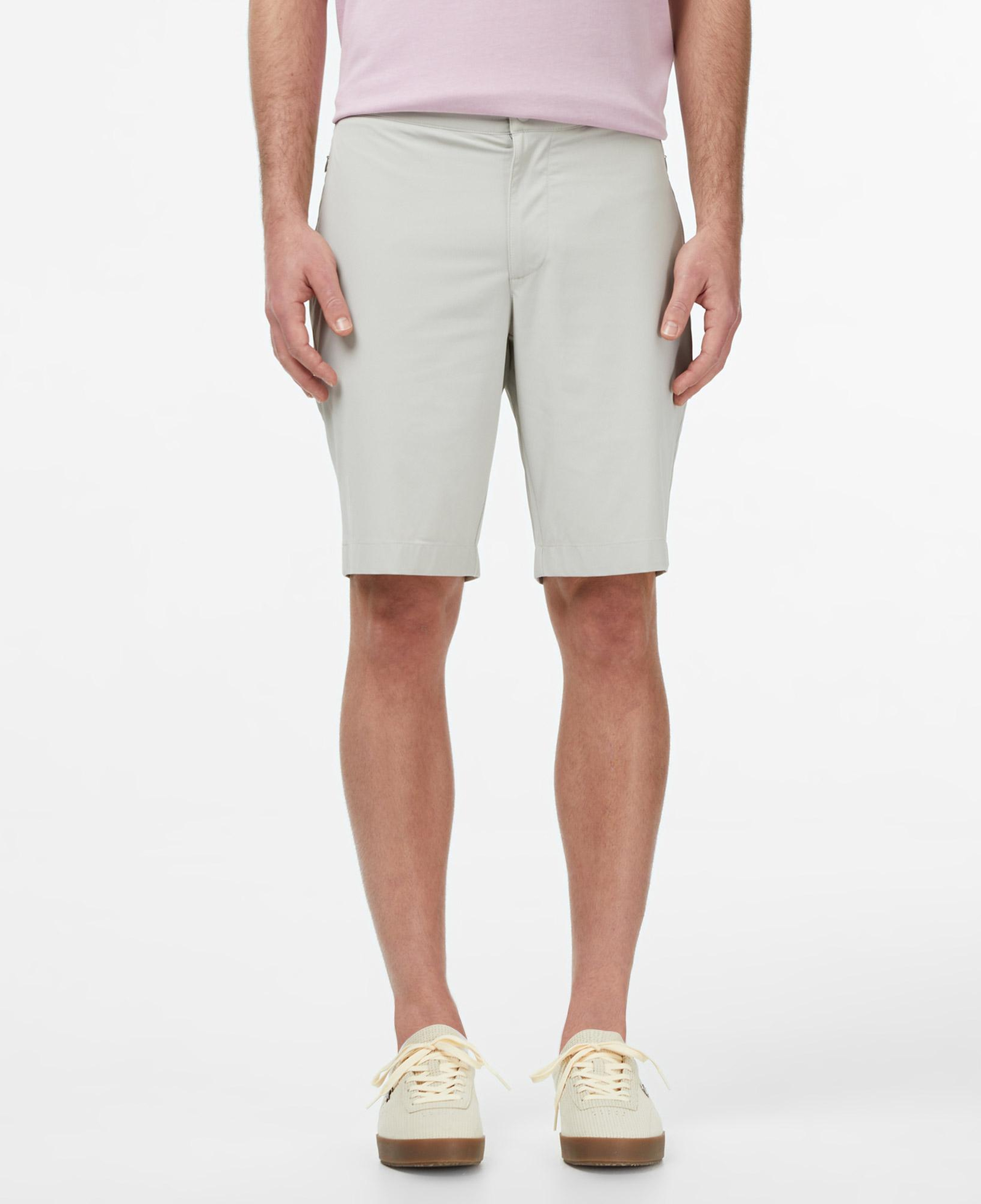 Erkek Tapered Fit Gri Bermuda Şort