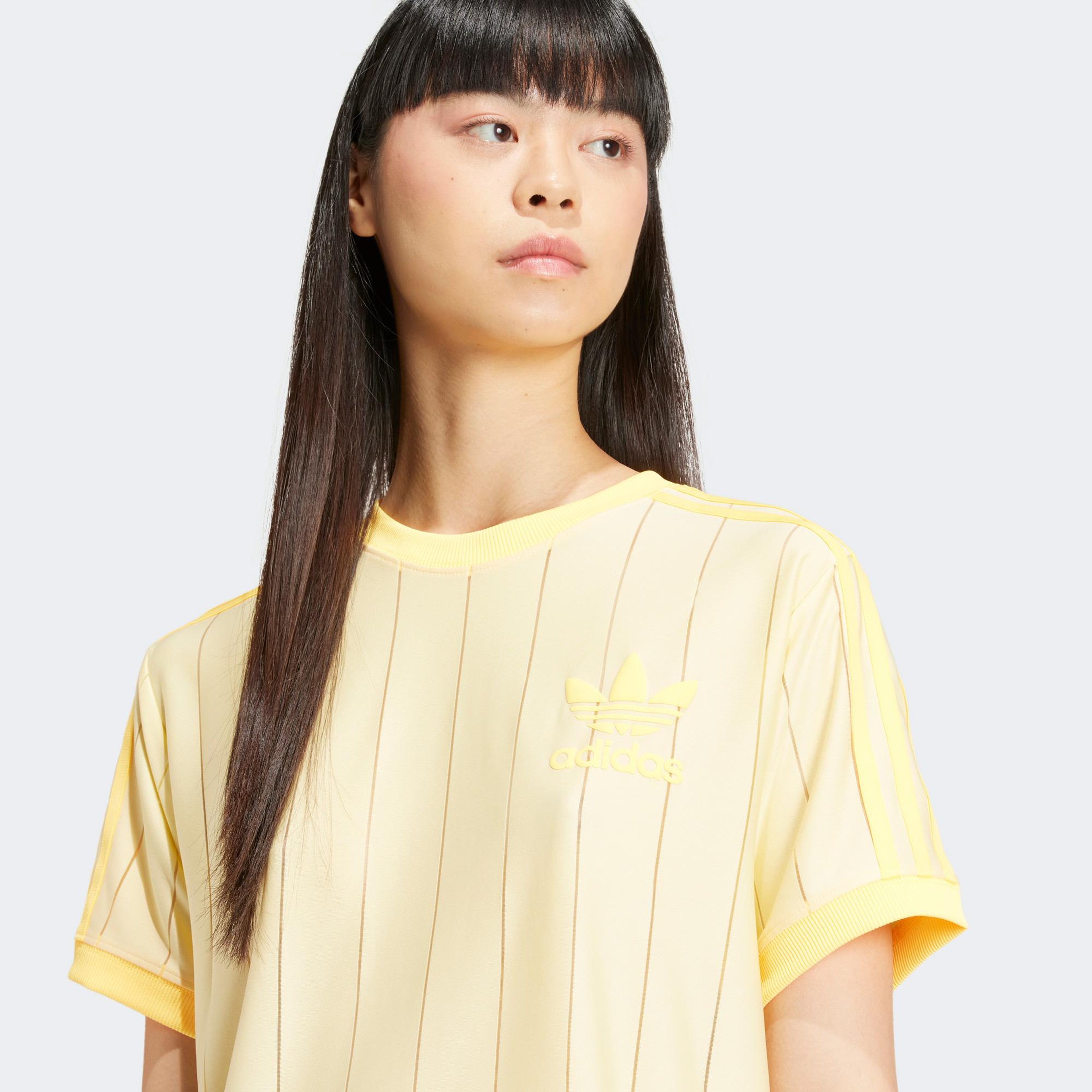 adidas Originals 3 Stripe Kadın Sarı T-Shirt