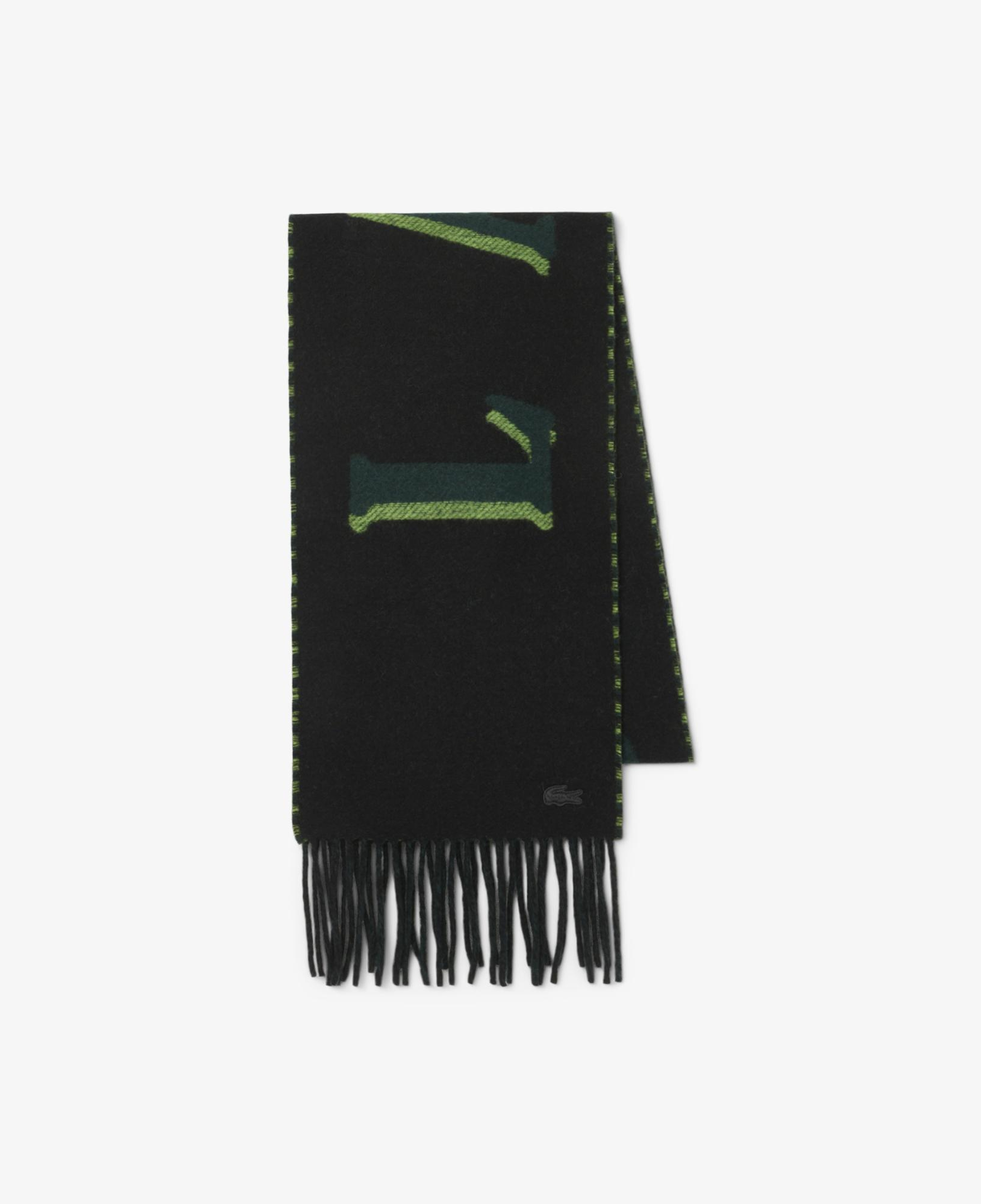 Unisex Baskılı Siyah Atkı