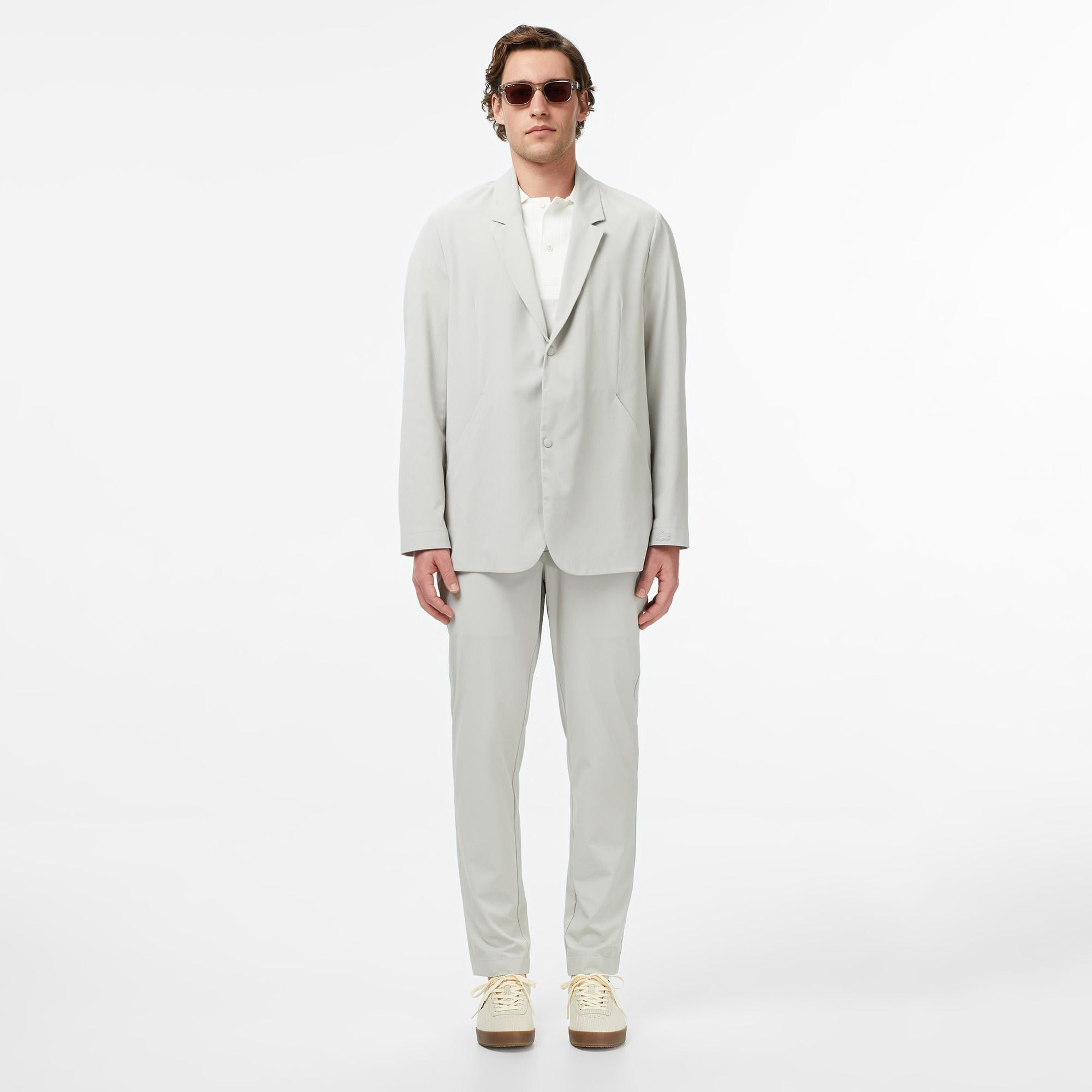 Erkek Tapered Fit Gri Pantolon