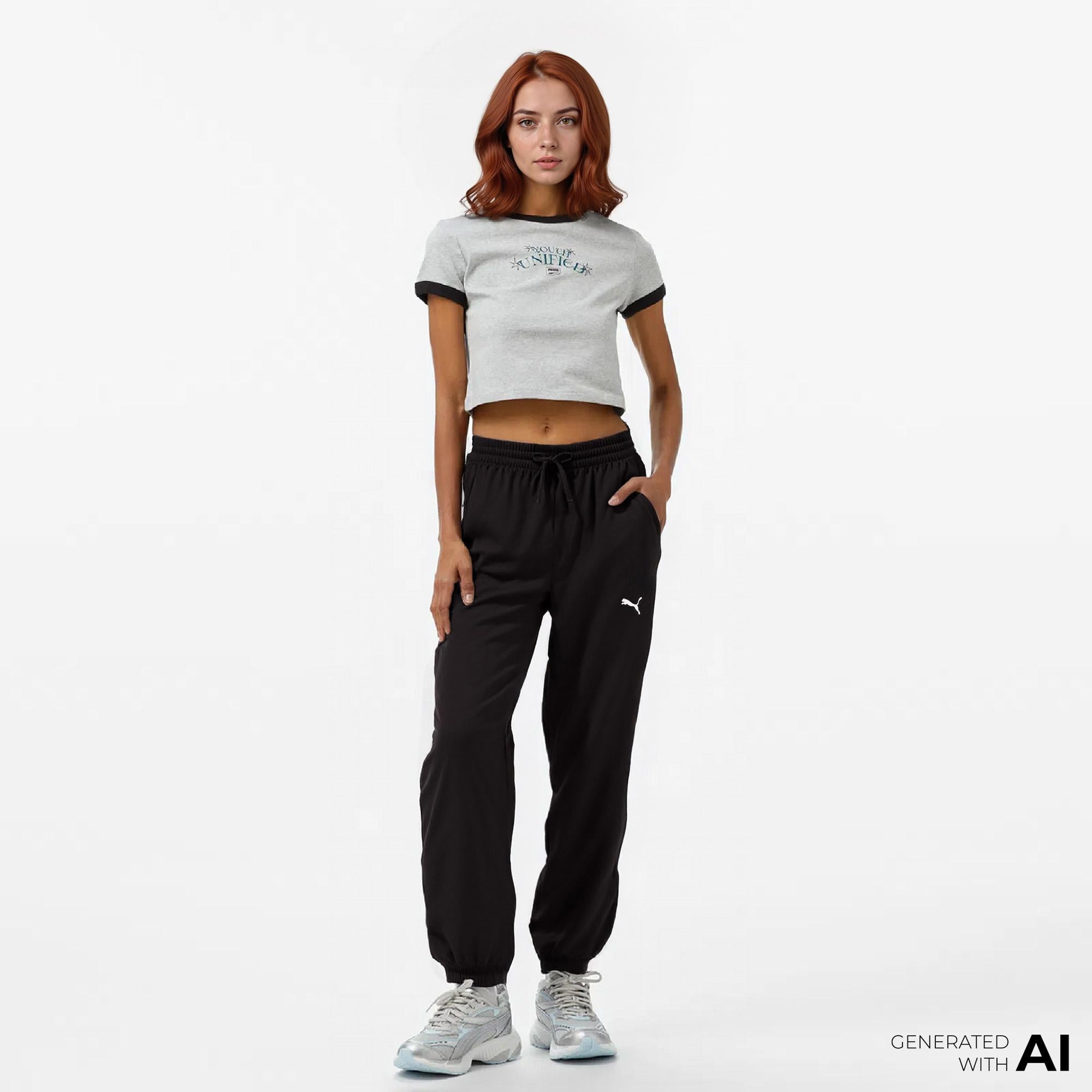 Puma Tad Essential Ft Kadın Siyah Antrenman Eşofman Altı