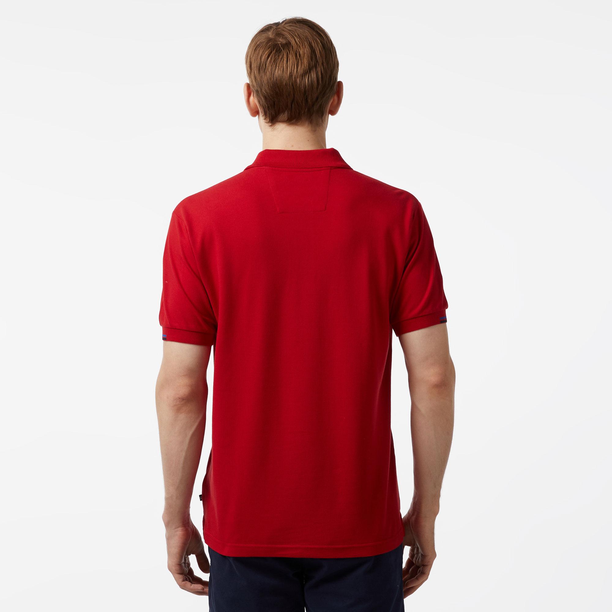 Nautica Erkek Kırmızı Classic Fit Kısa Kollu Polo