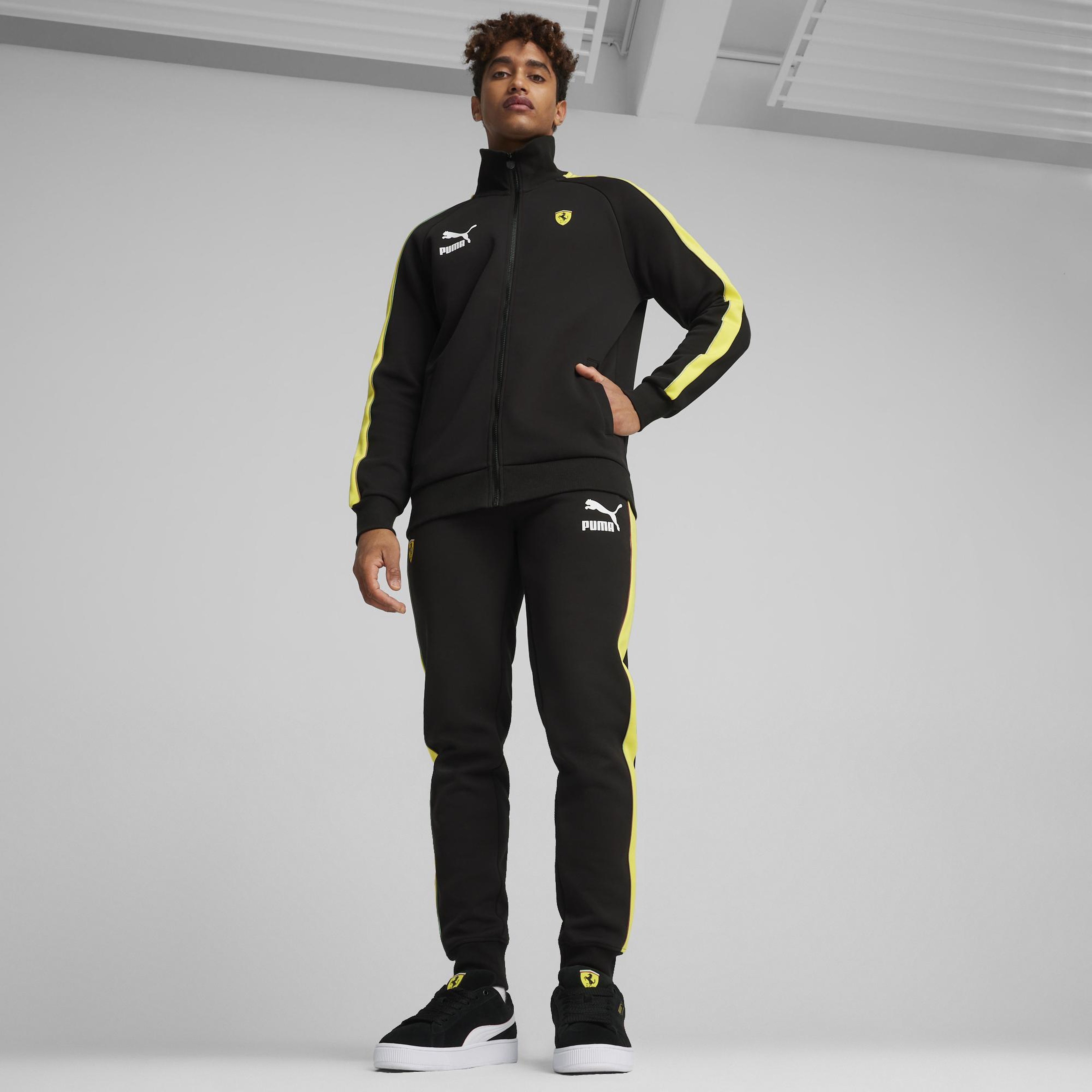 Puma Ferrari Race Iconic T7 Unisex Siyah Antrenman Ceketi