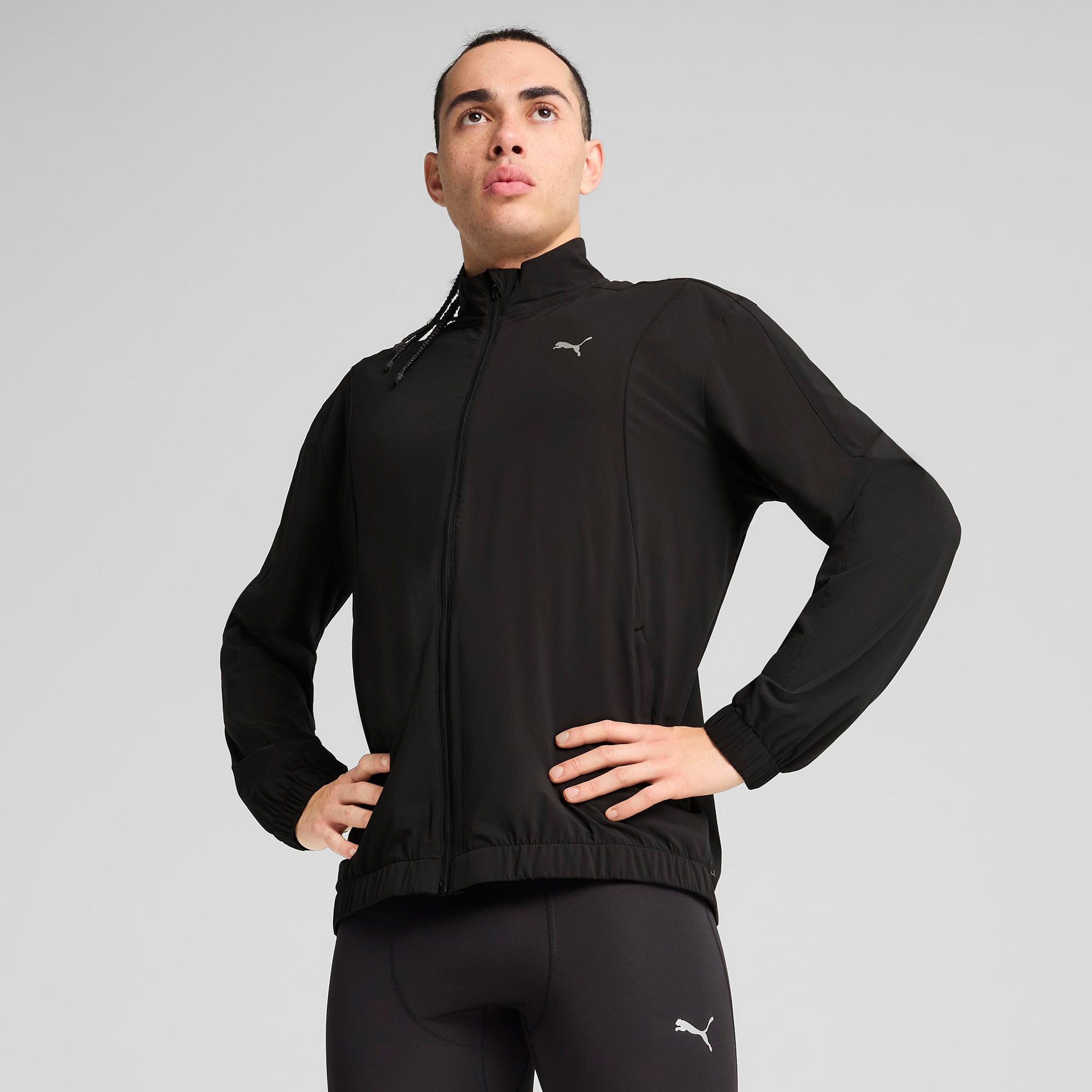 Puma Run Velocity Woven Erkek Siyah Ceket