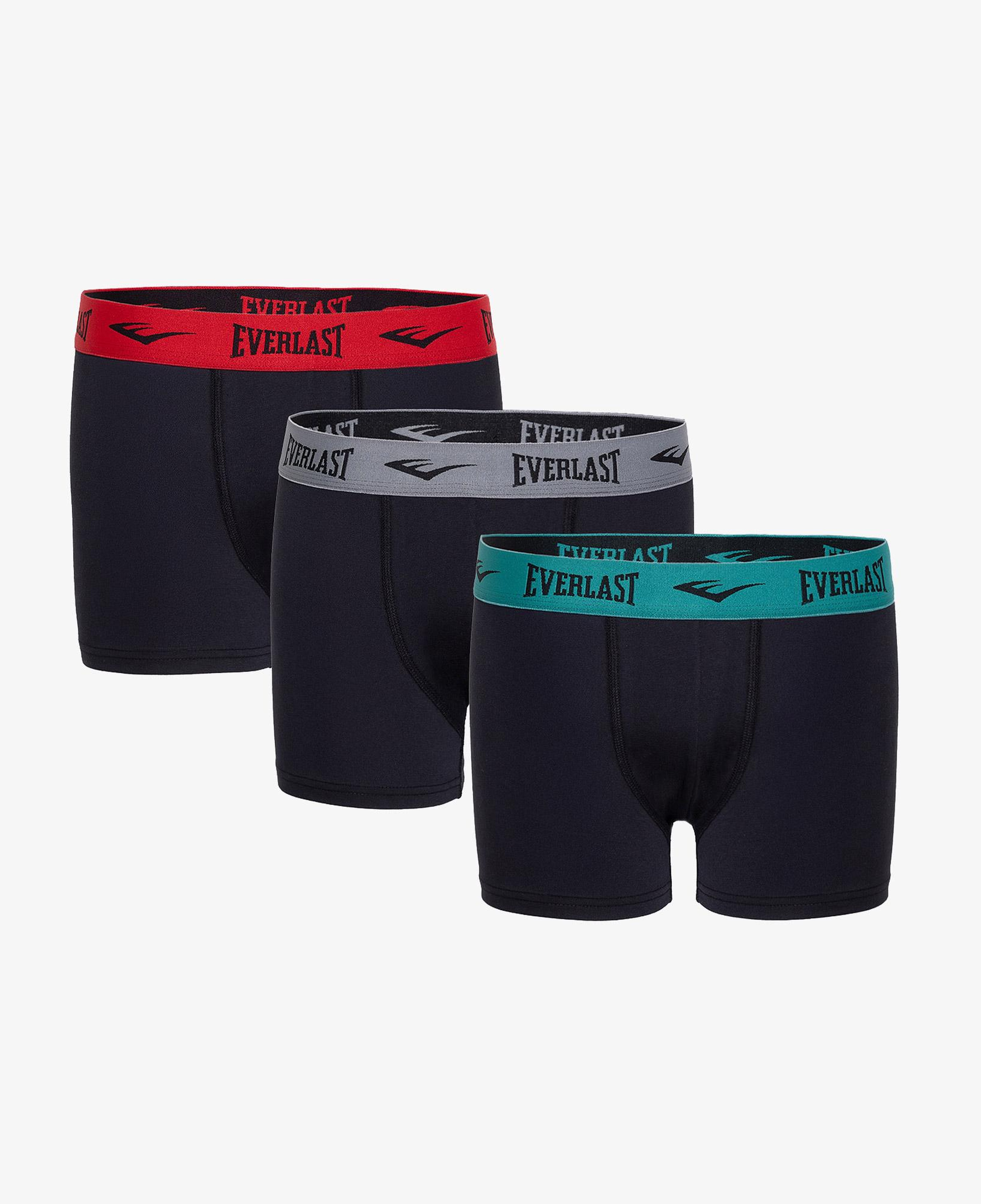 Everlast Erkek Siyah 3'lü Boxer