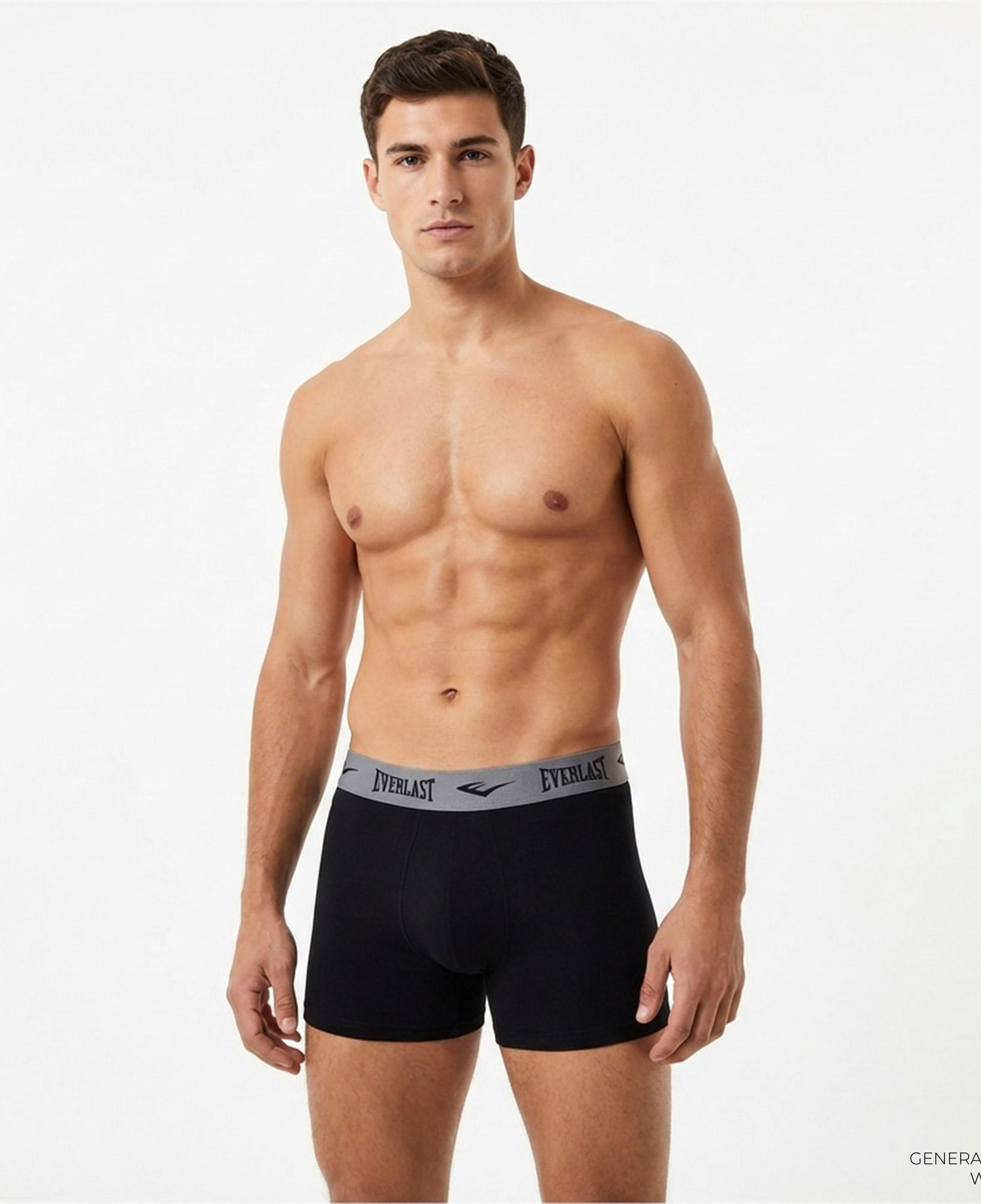 Everlast Erkek Siyah 3'lü Boxer