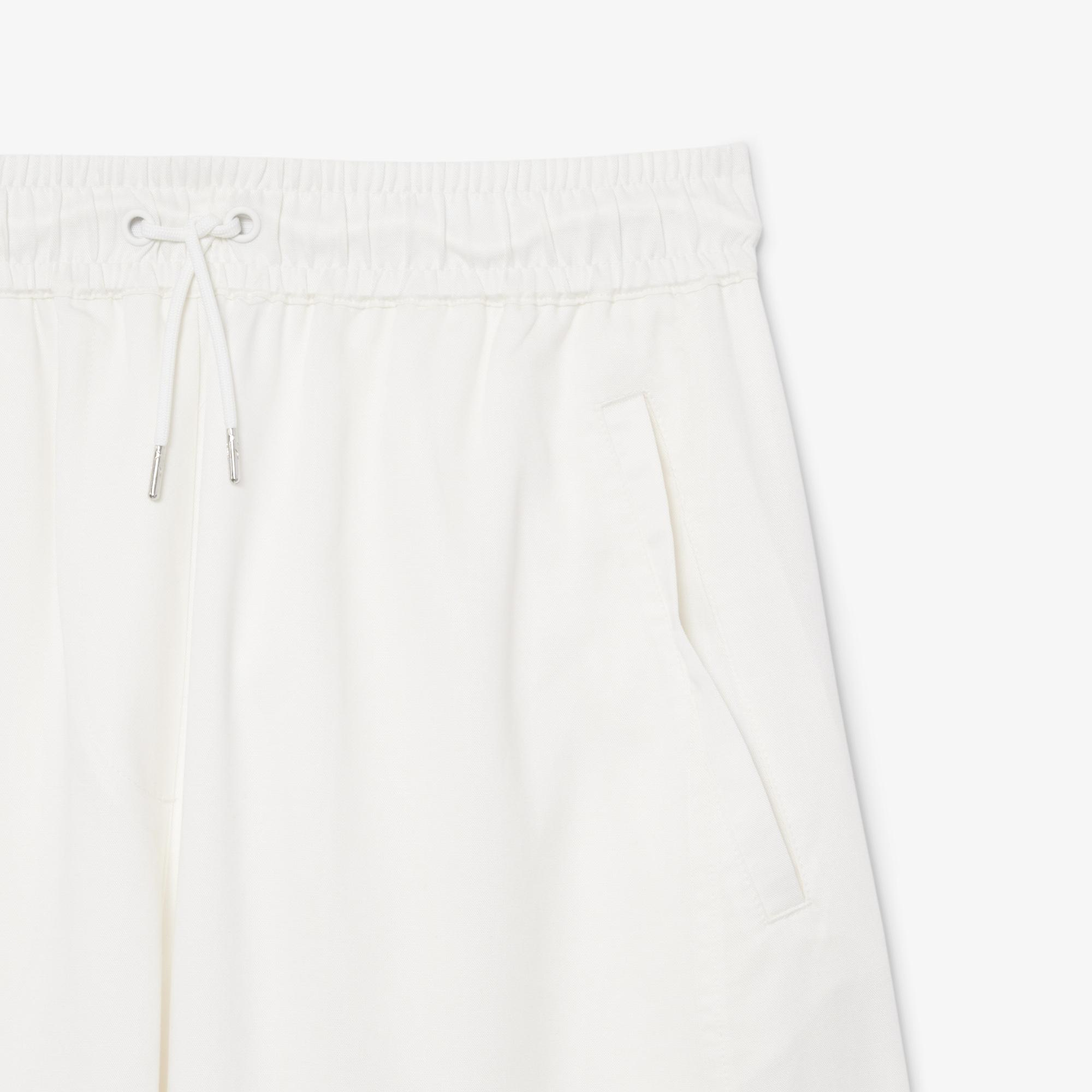 Kadın Oversize Fit Beyaz Pantolon