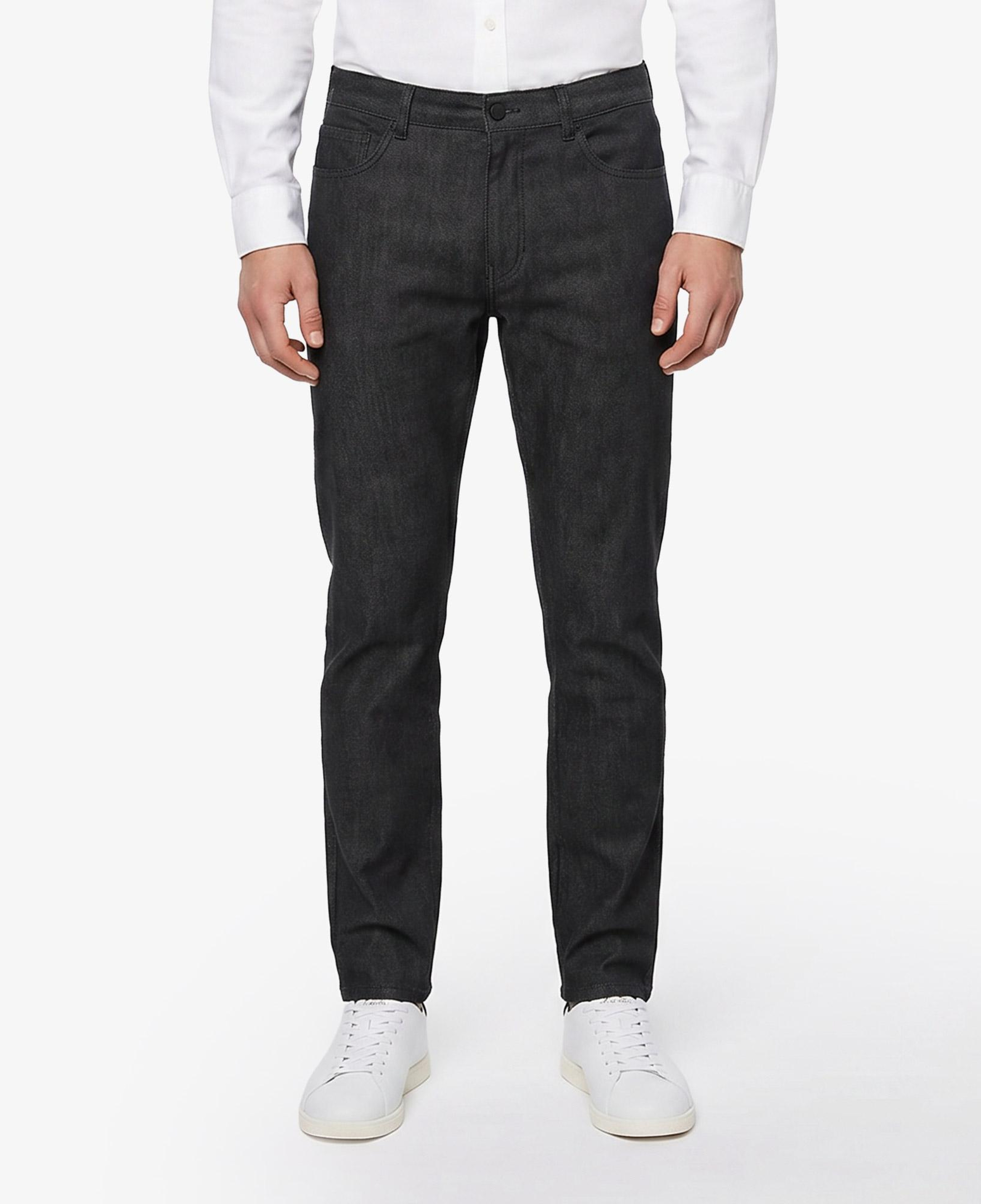 Erkek Slim Fit Siyah Chino Pantolon