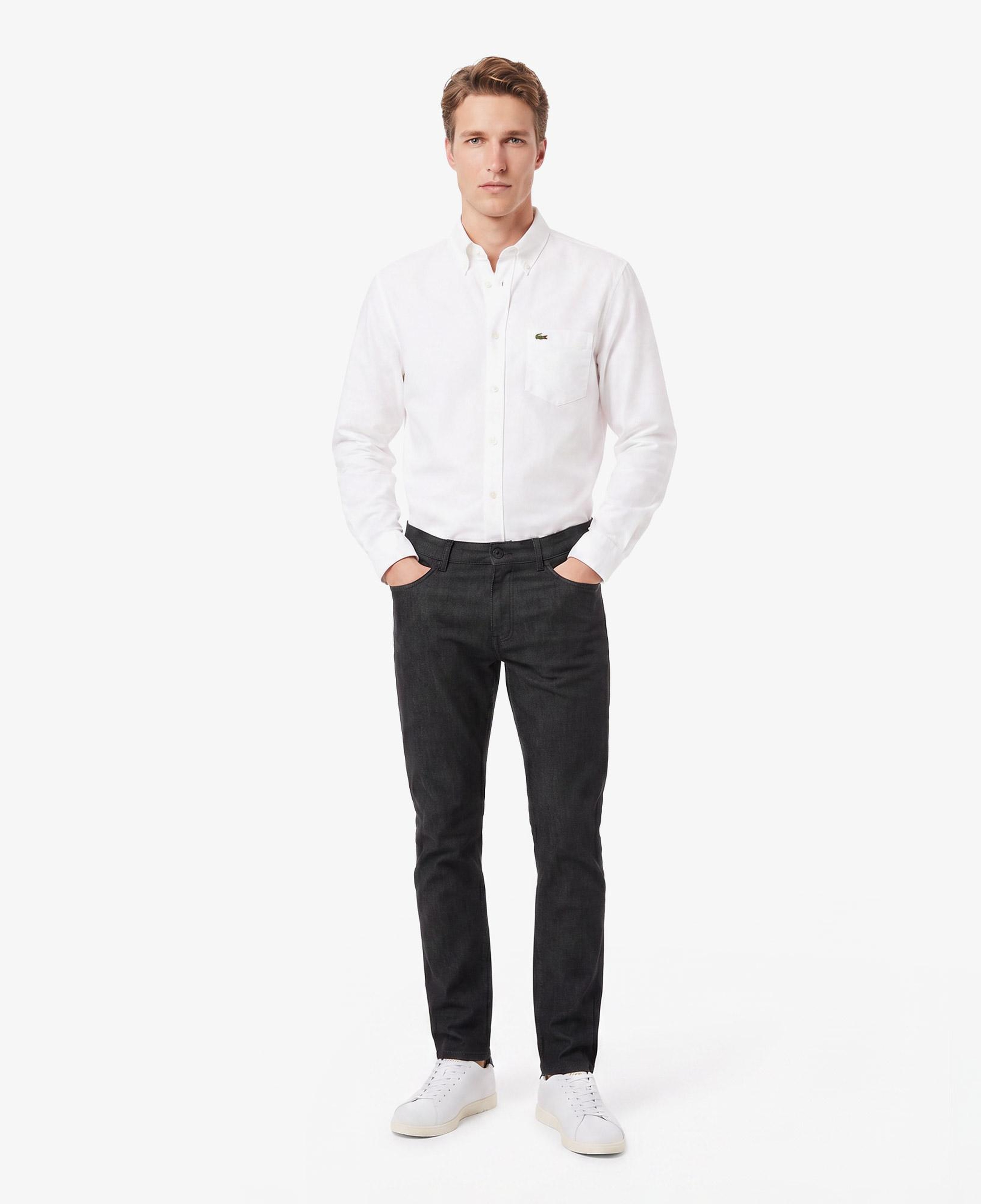 Erkek Slim Fit Siyah Chino Pantolon