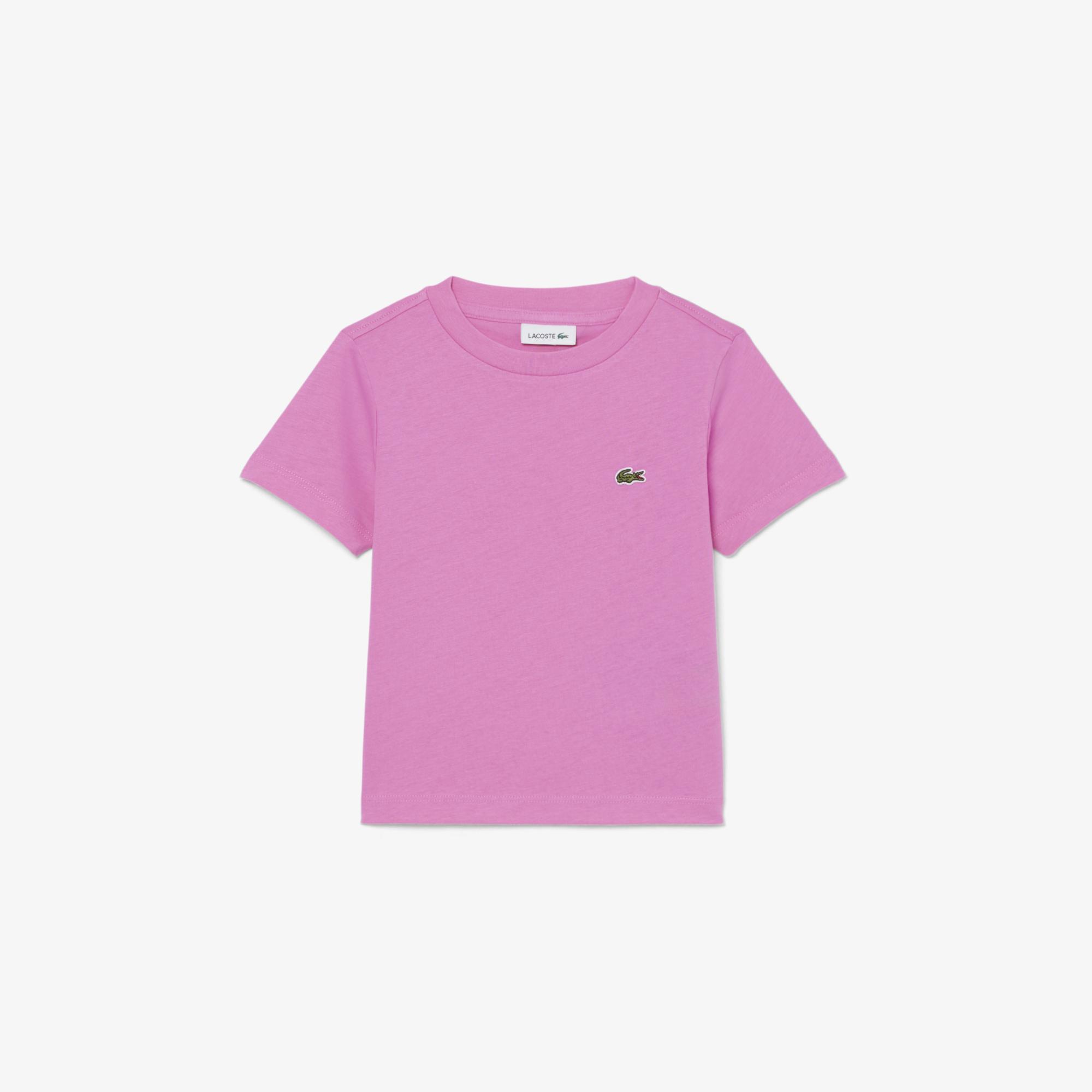 Çocuk Bisiklet Yaka Pembe T-Shirt