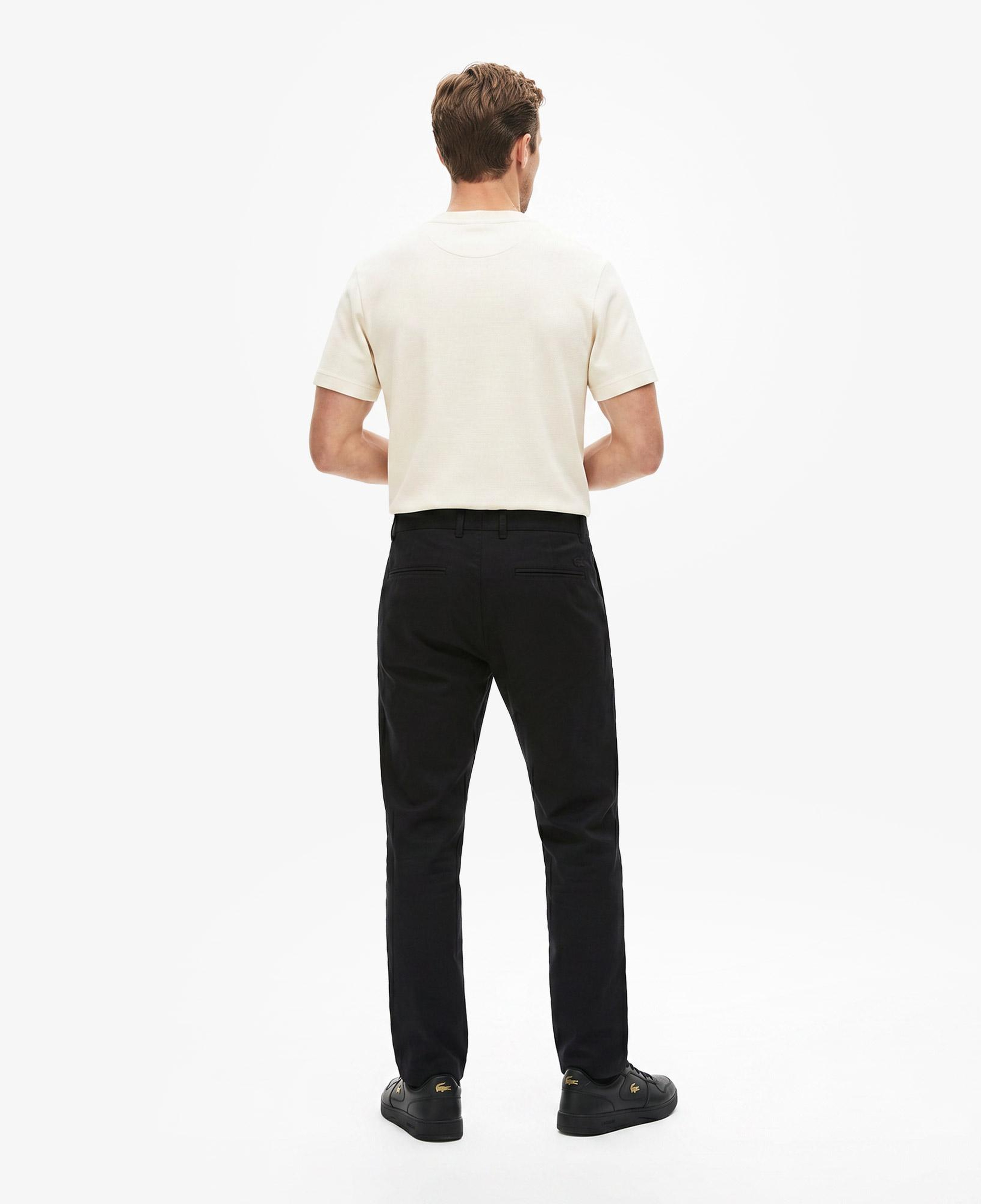 Erkek Slim Fit Siyah Chino Pantolon