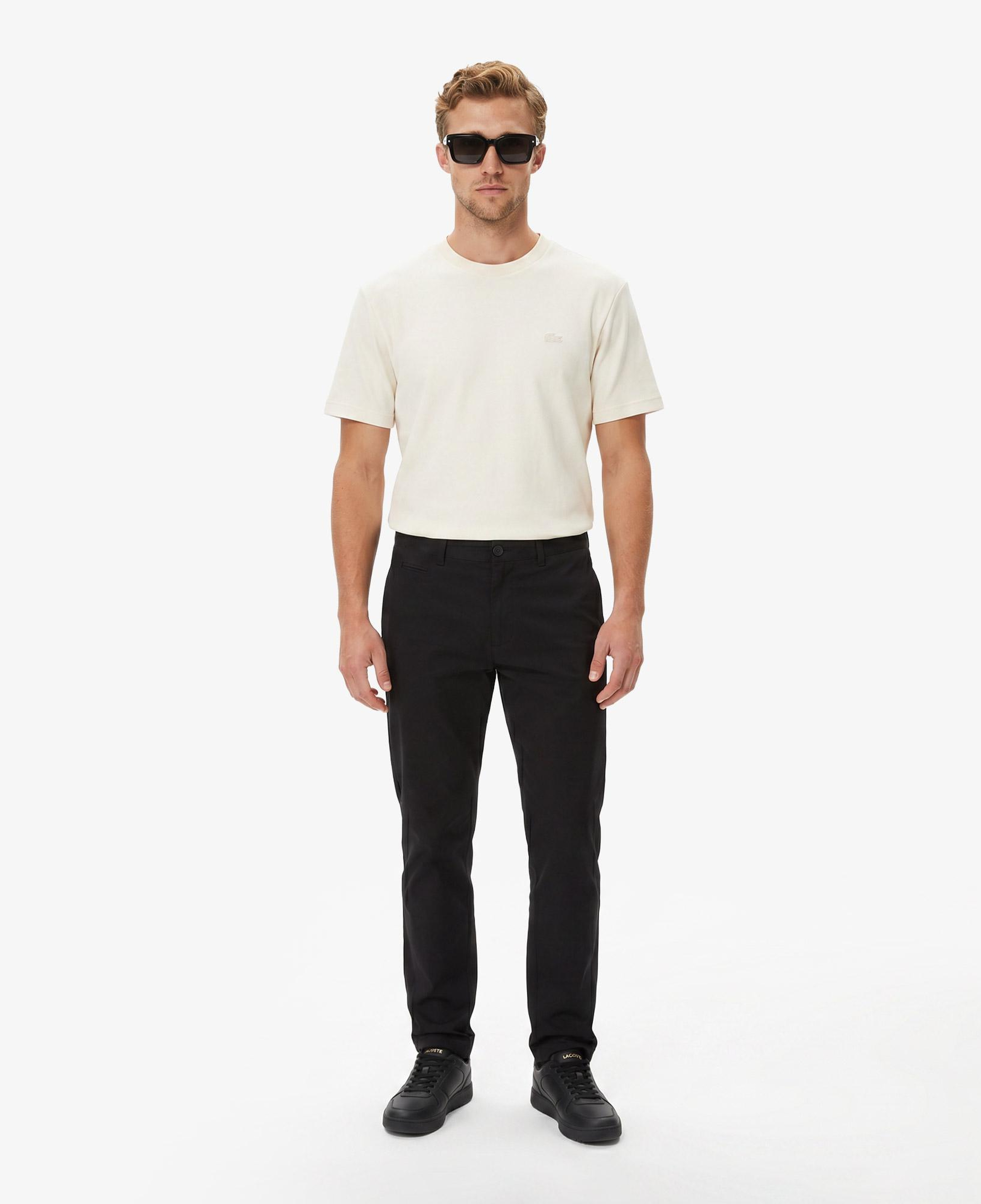 Erkek Slim Fit Siyah Chino Pantolon