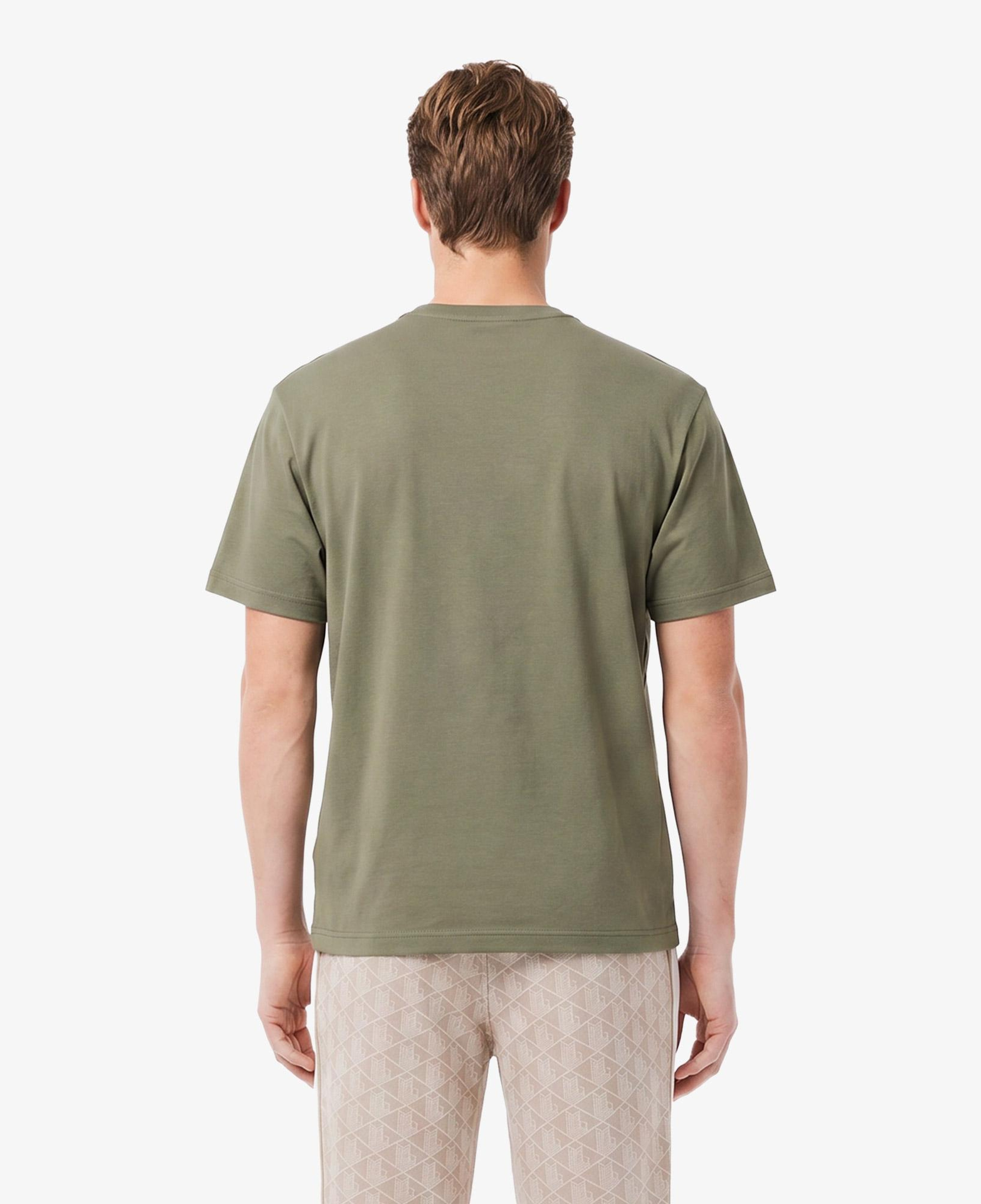 Erkek Regular Fit Bisiklet Yaka Haki T-Shirt