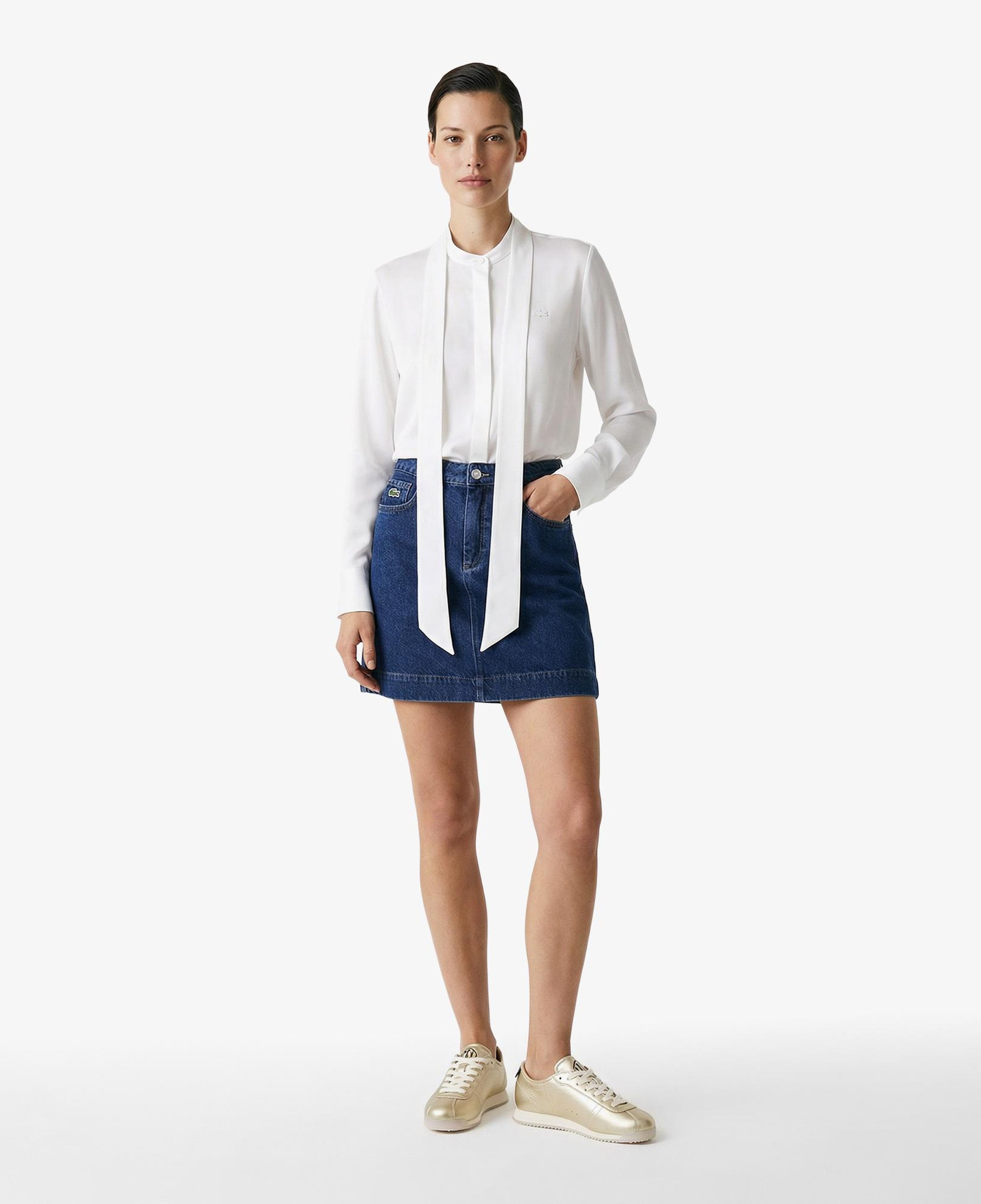 Kadın Classic Fit Denim Koyu Mavi Etek
