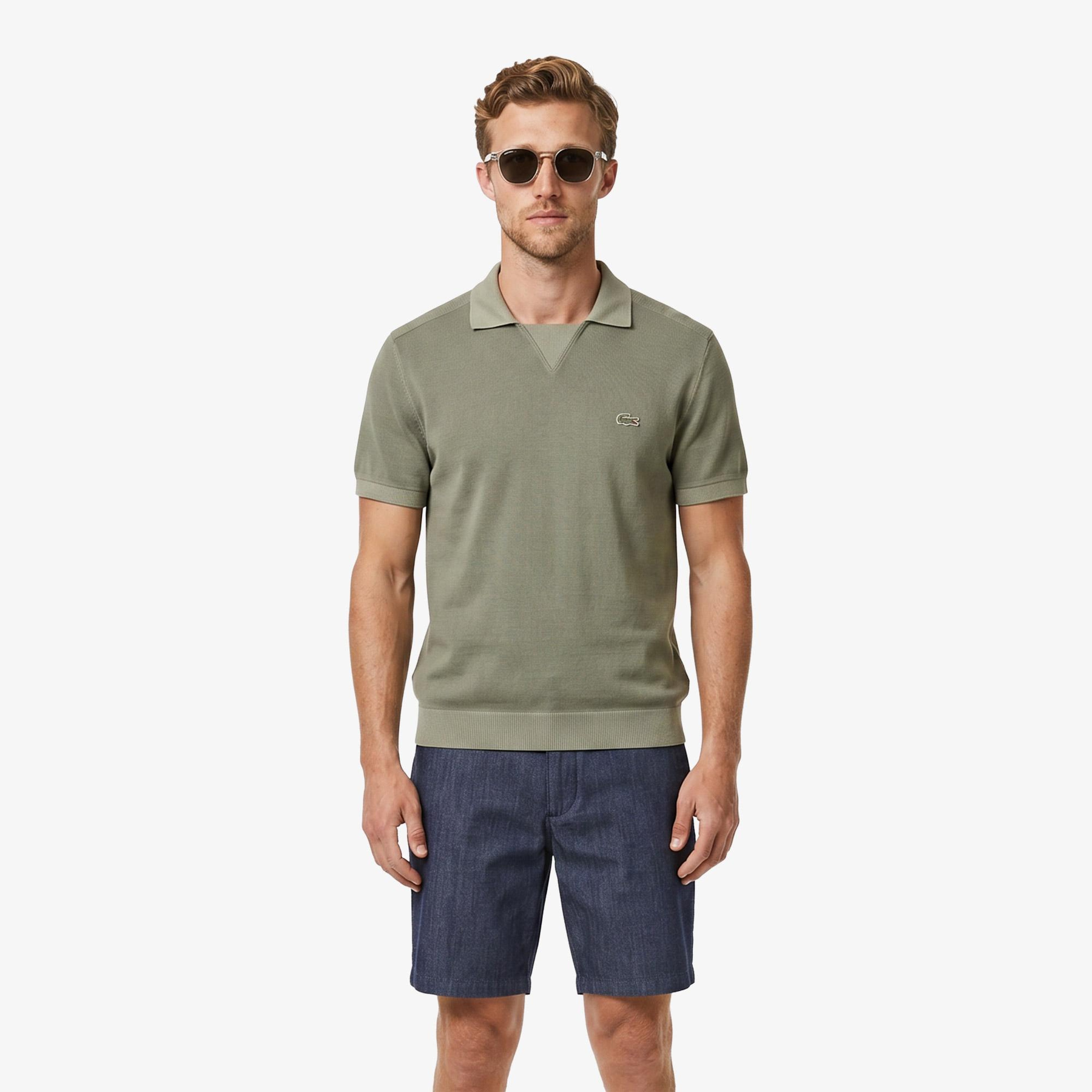 Erkek Relaxed Fit Haki Polo