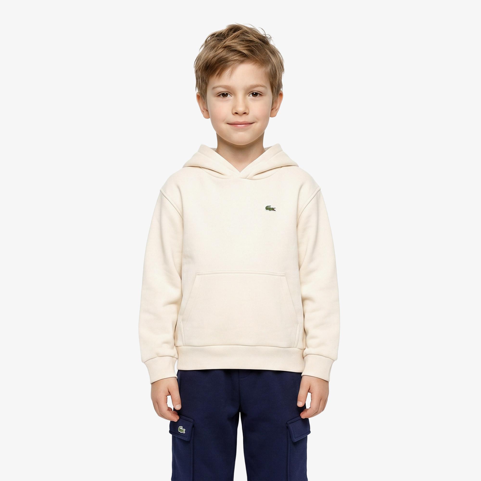 Çocuk Kapüşonlu Krem Sweatshirt