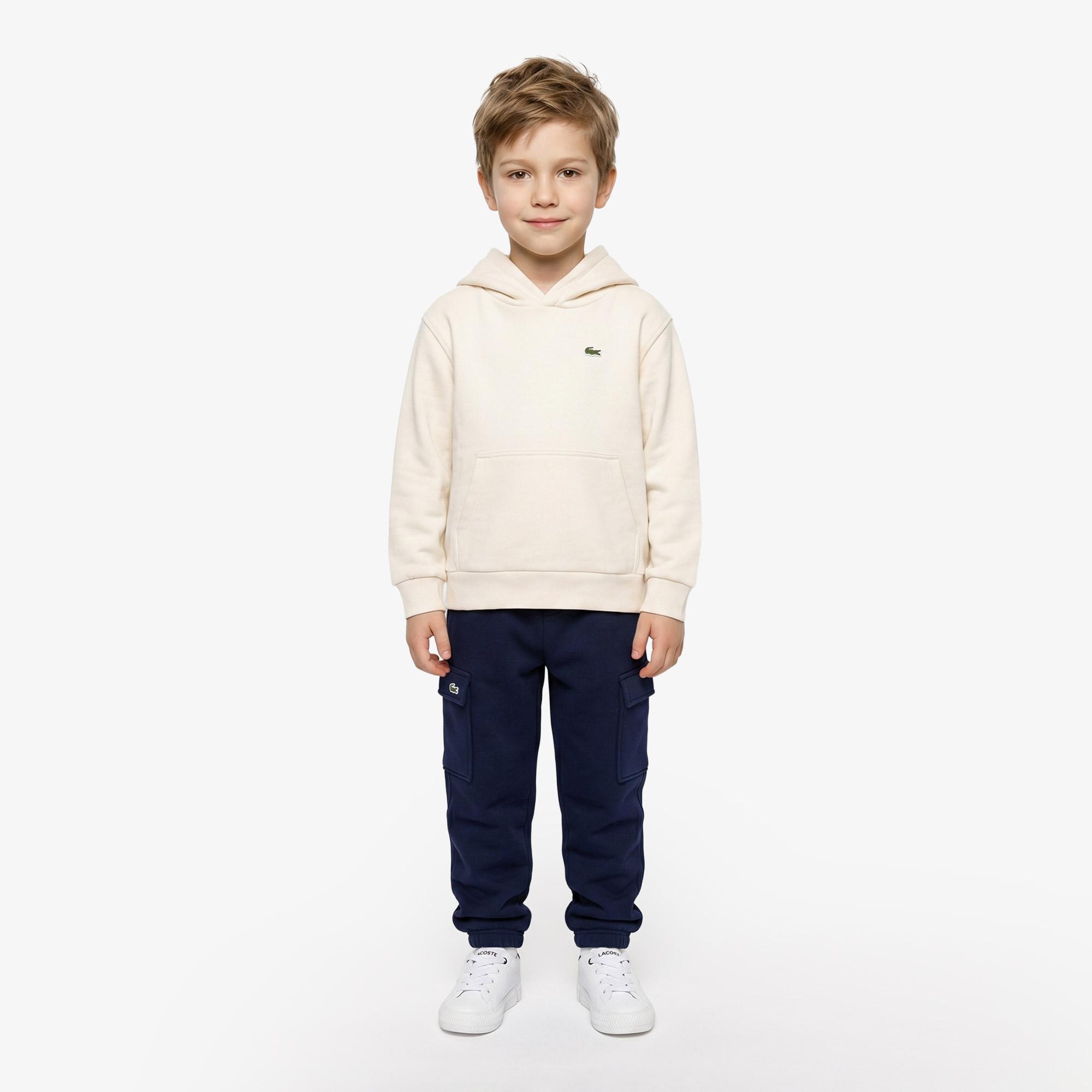 Çocuk Kapüşonlu Krem Sweatshirt