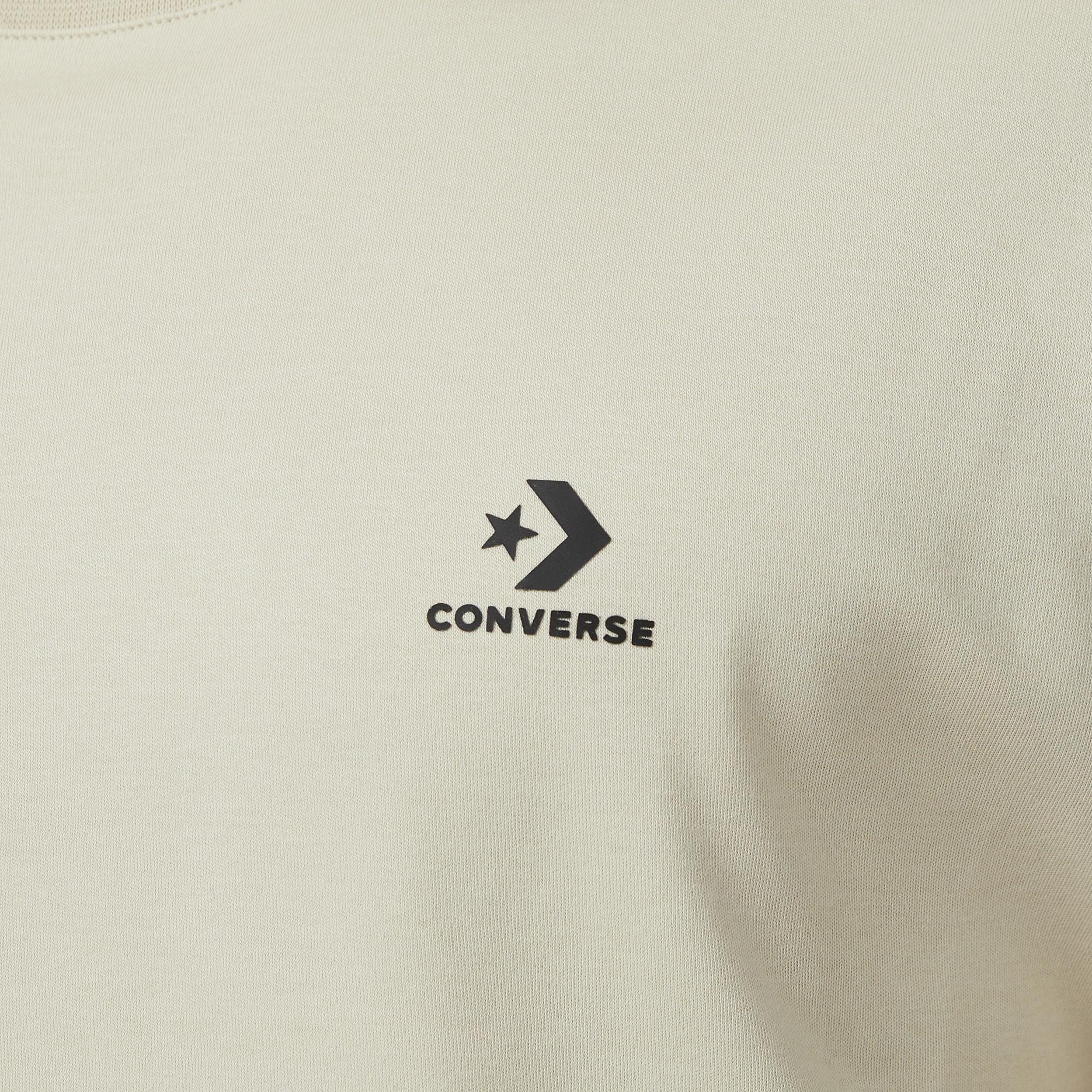 Converse Erkek Chevron Baskılı Bej T-Shirt