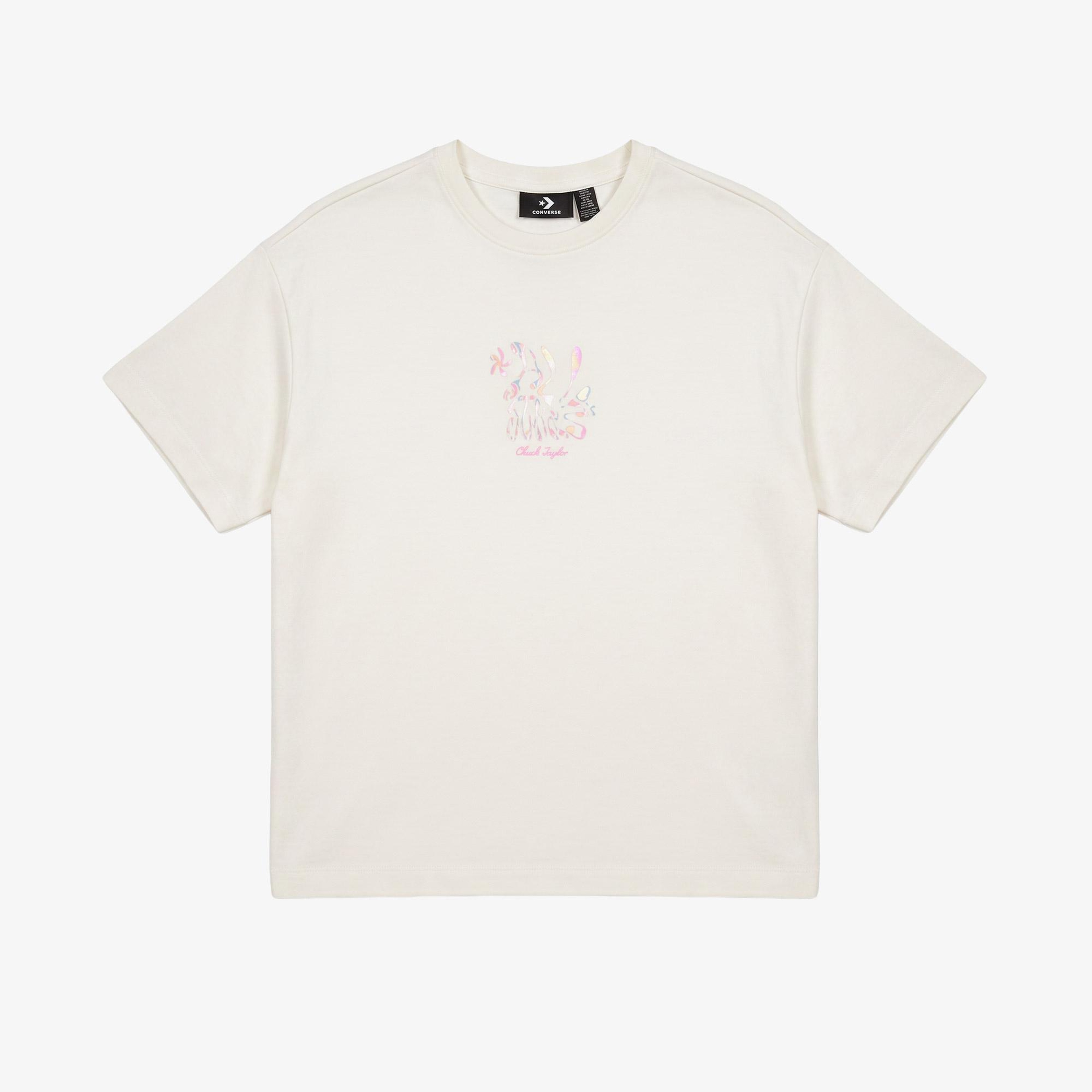 Converse Kadın Krem T-Shirt