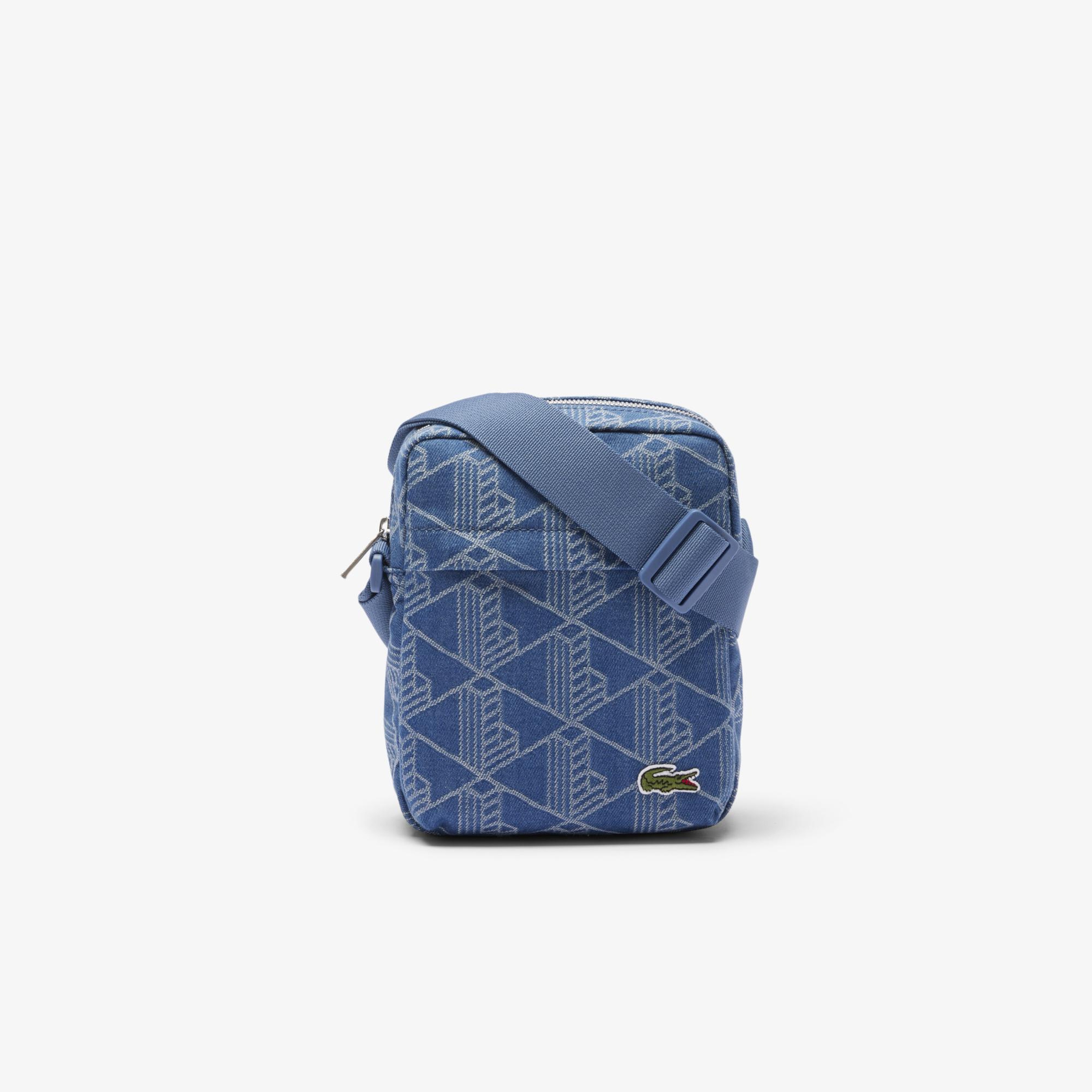 Neocroc Unisex Monogram Mavi Postacı Çantası