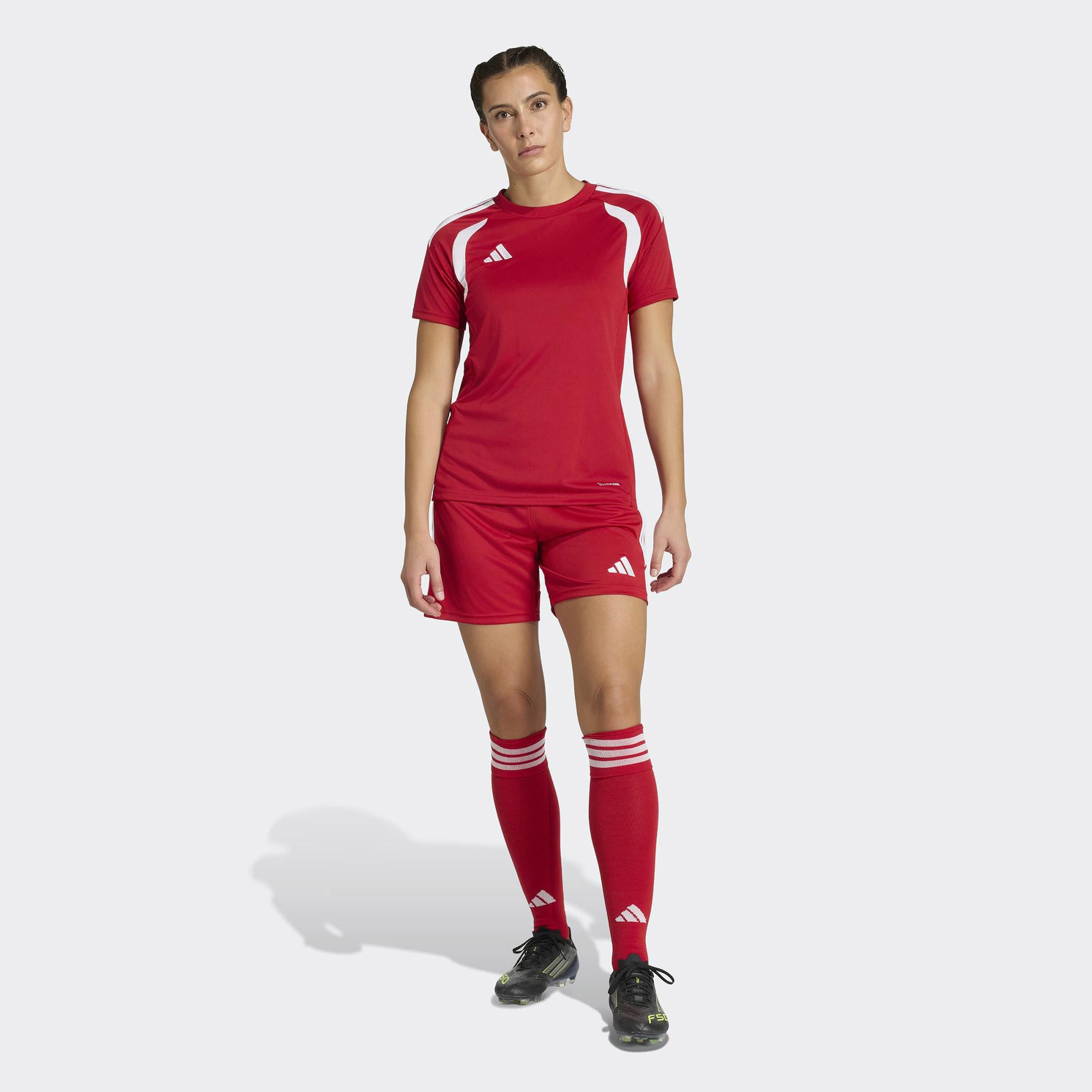 adidas Tiro 26 League Kadın Kırmızı Futbol Şortu