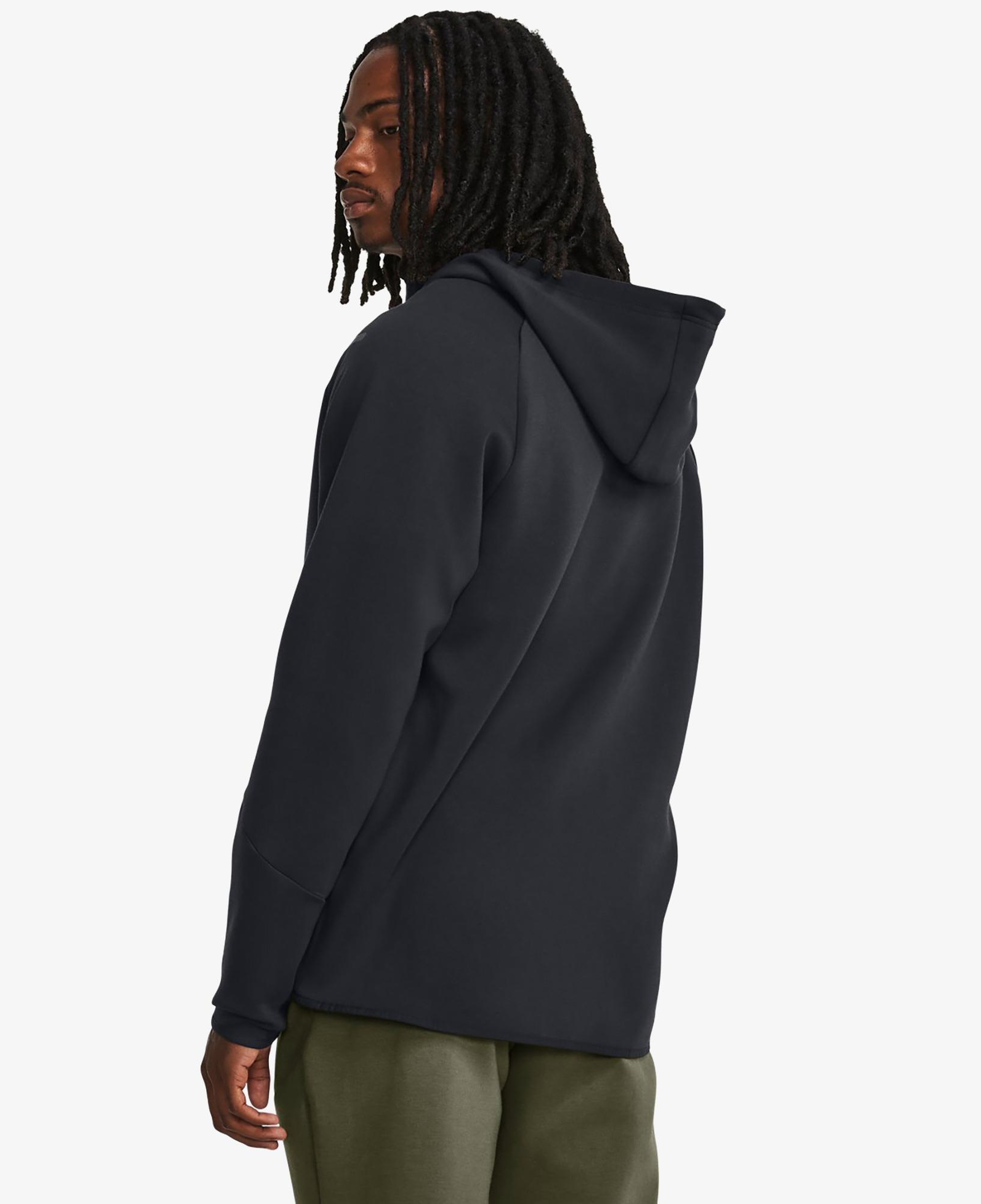 Under Armour Unstoppable Fleece Erkek Siyah Sweatshirt