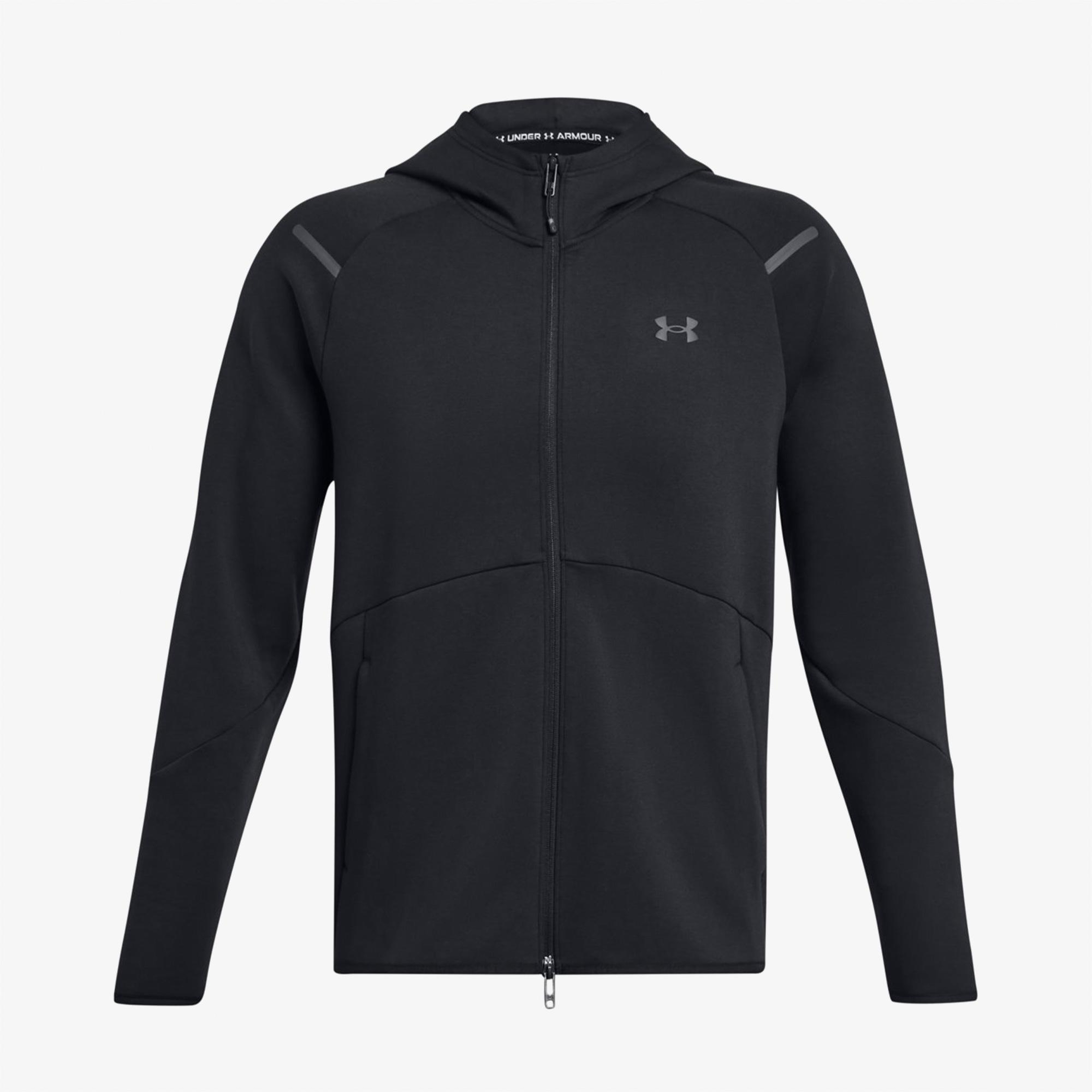 Under Armour Unstoppable Fleece Erkek Siyah Sweatshirt