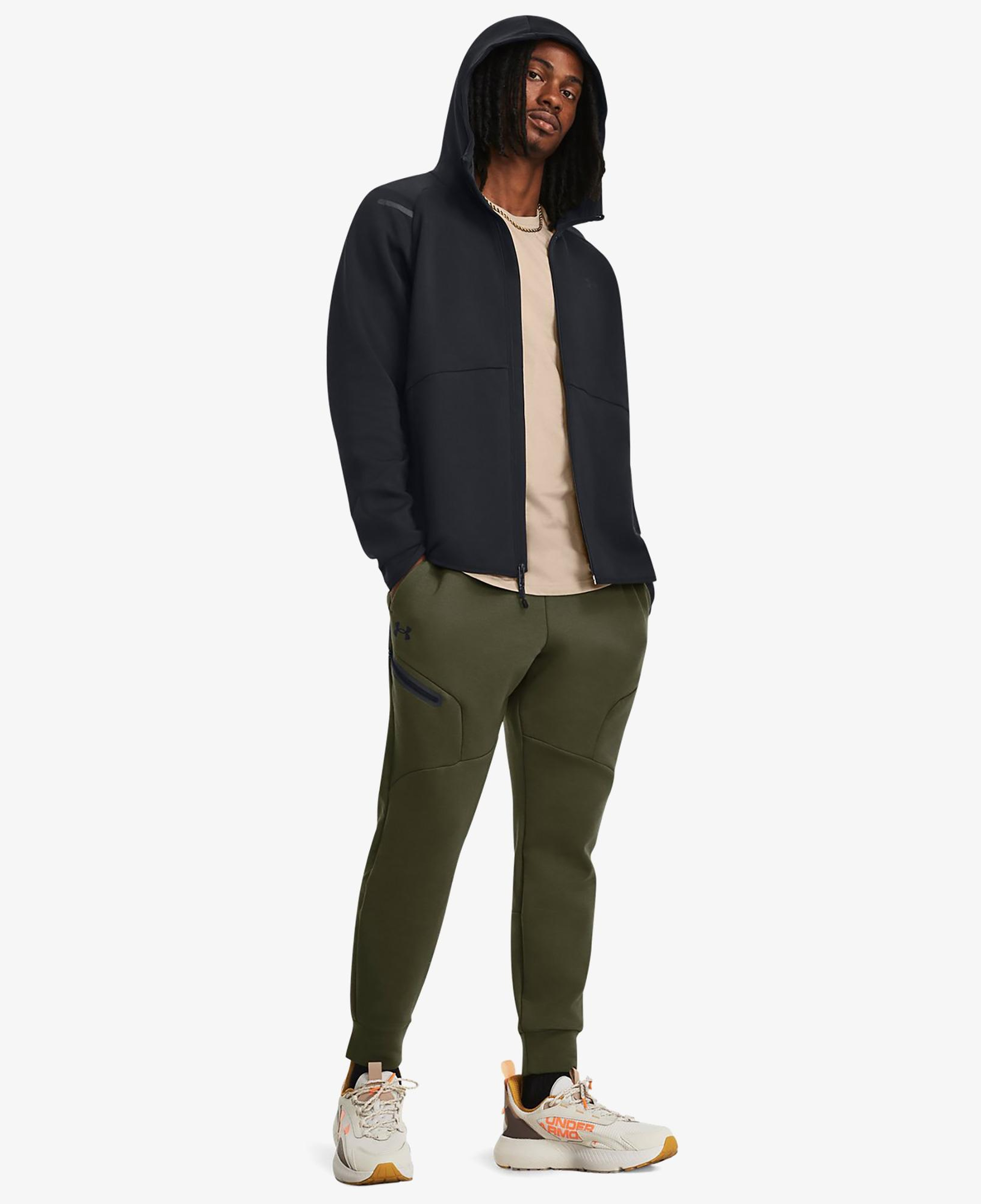 Under Armour Unstoppable Fleece Erkek Siyah Sweatshirt