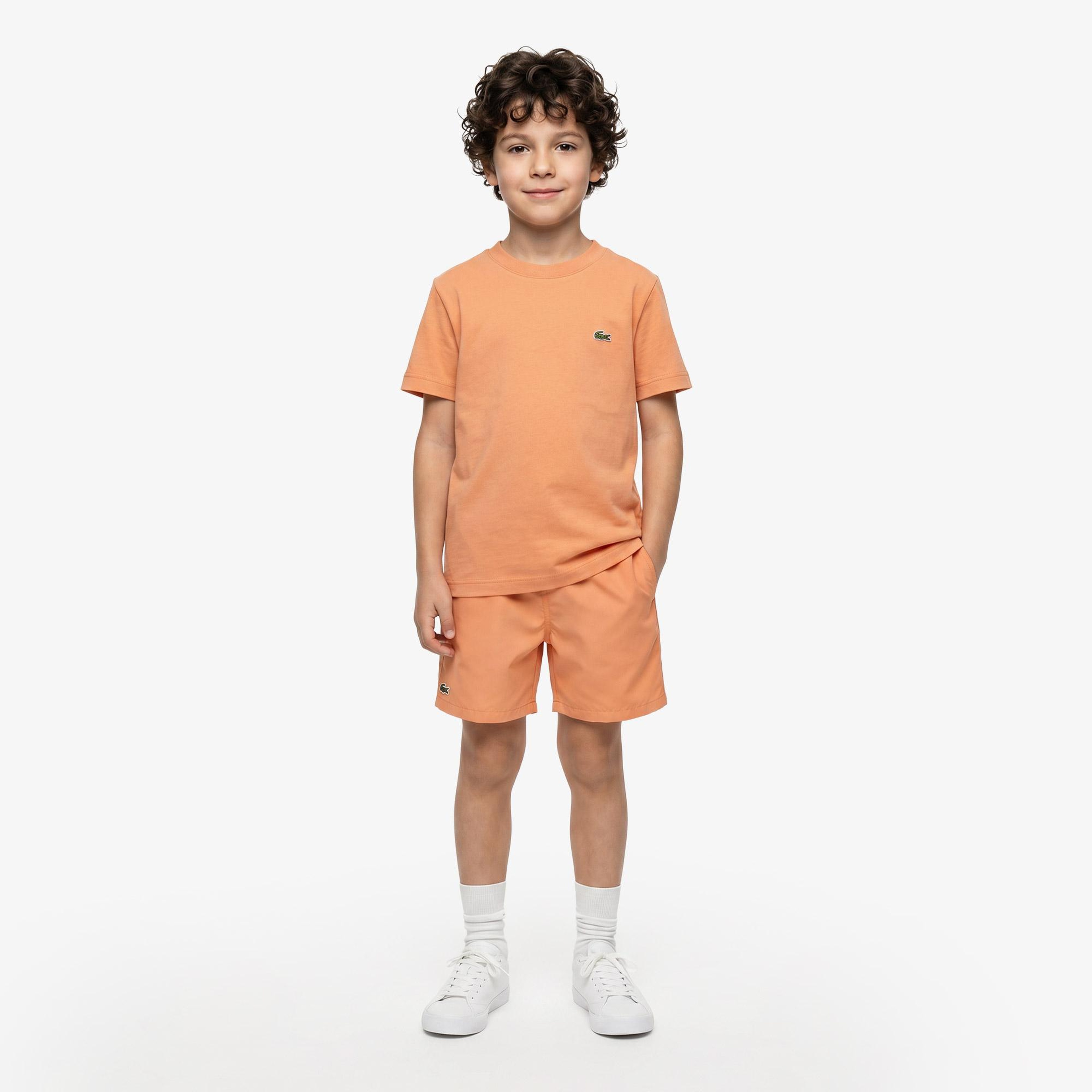 Çocuk Bisiklet Yaka Turuncu T-Shirt