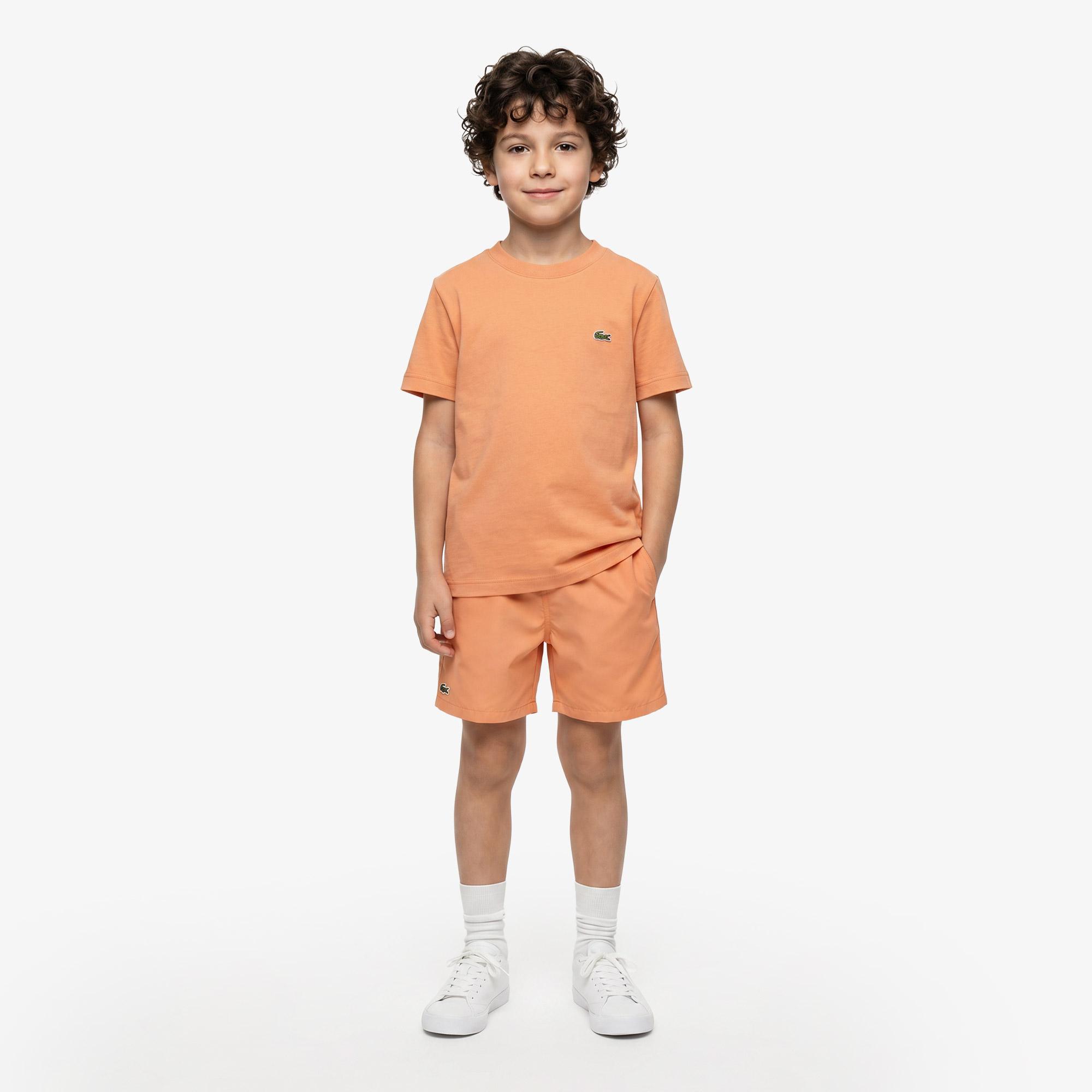 Çocuk Bisiklet Yaka Turuncu T-Shirt