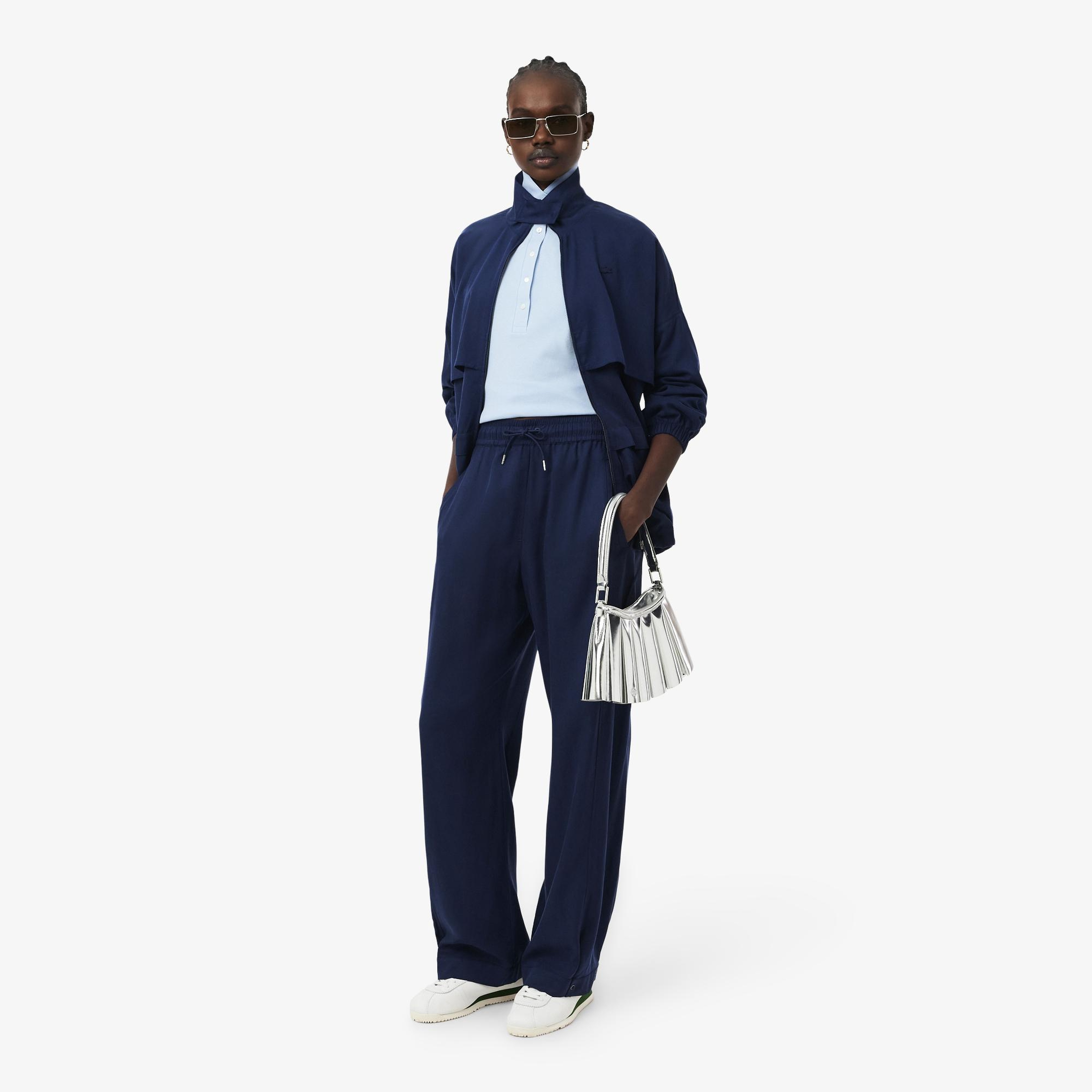 Kadın Oversize Fit Lacivert Pantolon