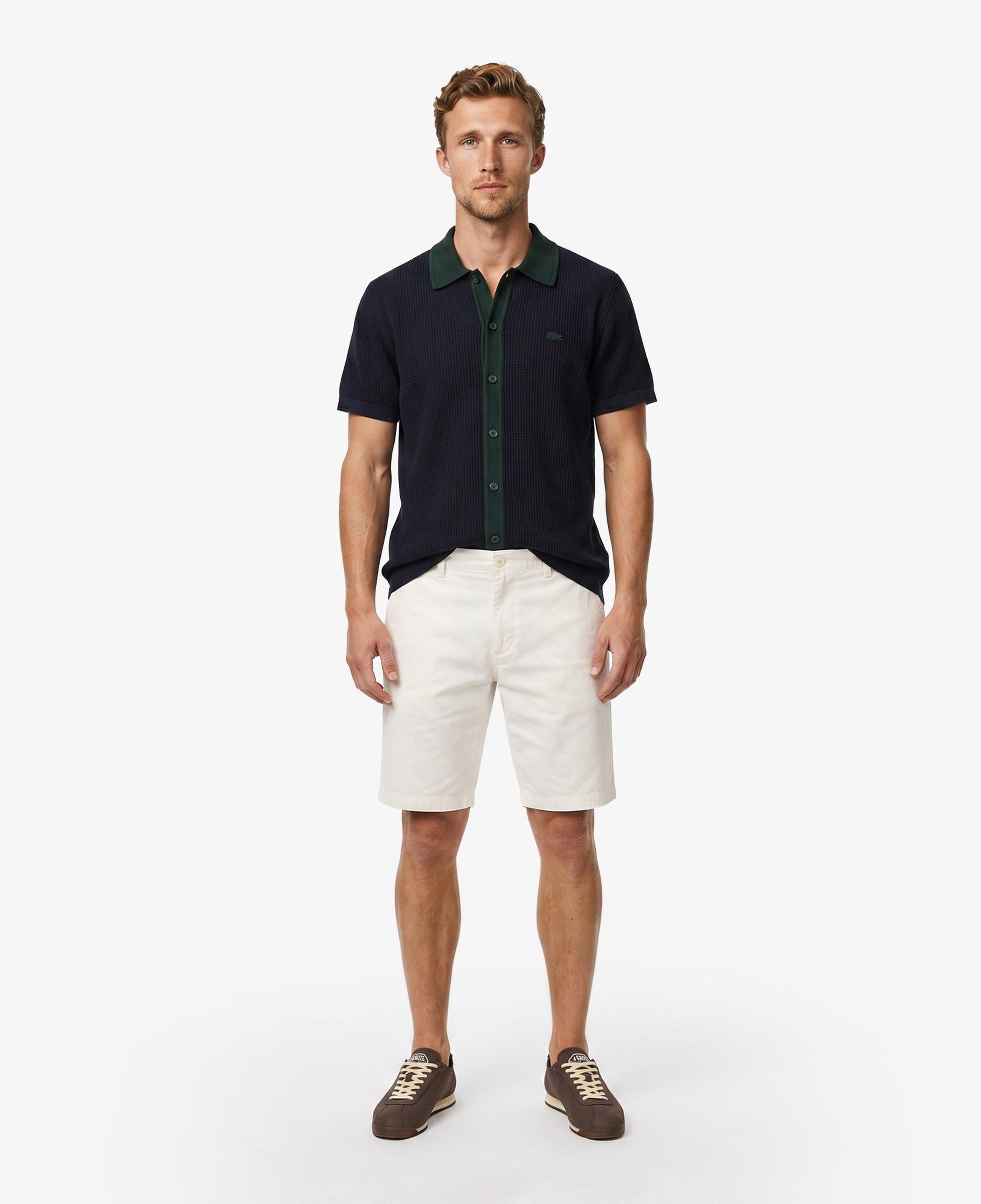 Erkek Classic Fit Kısa Kollu Polo Yaka Lacivert Triko