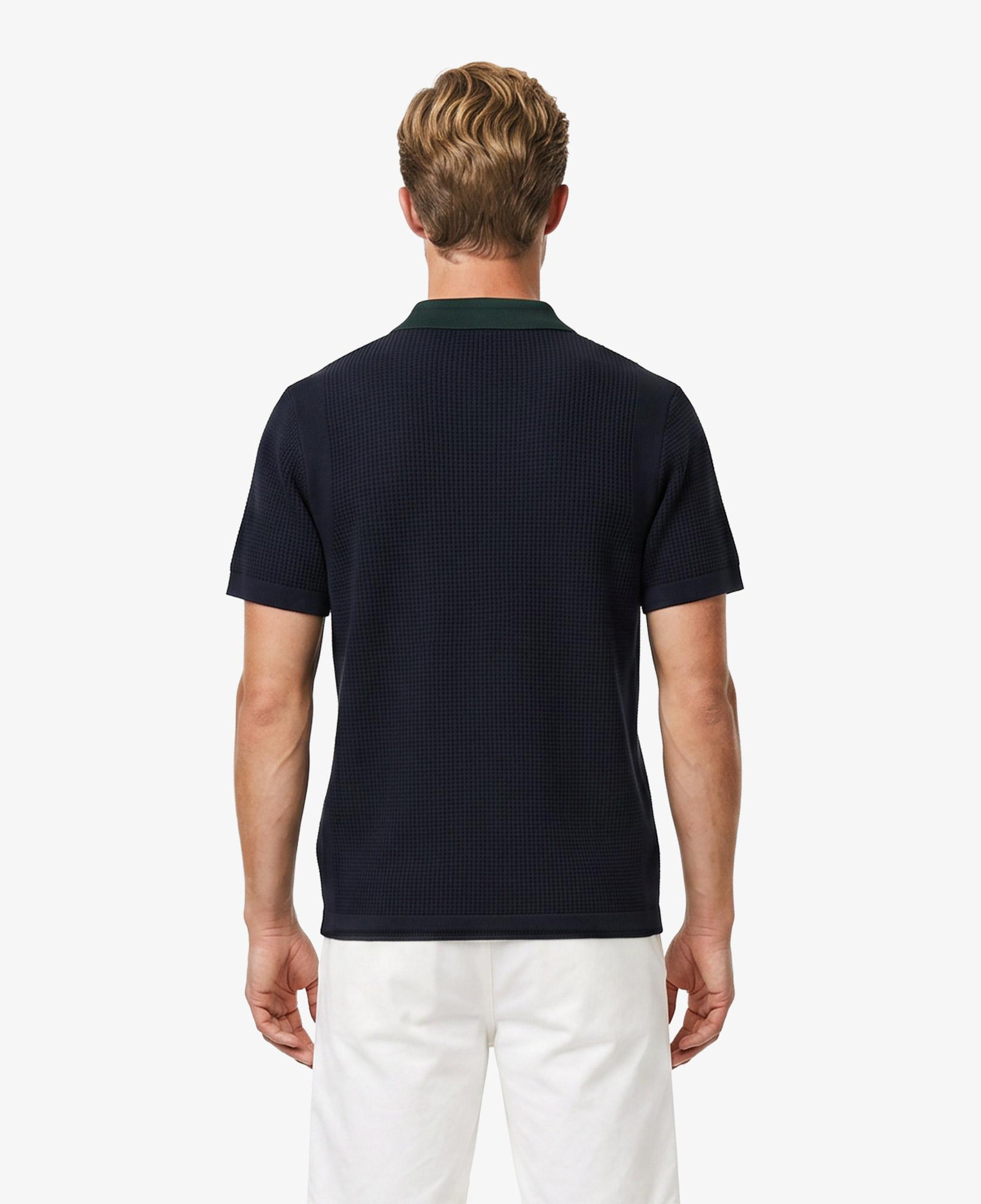 Erkek Classic Fit Kısa Kollu Polo Yaka Lacivert Triko