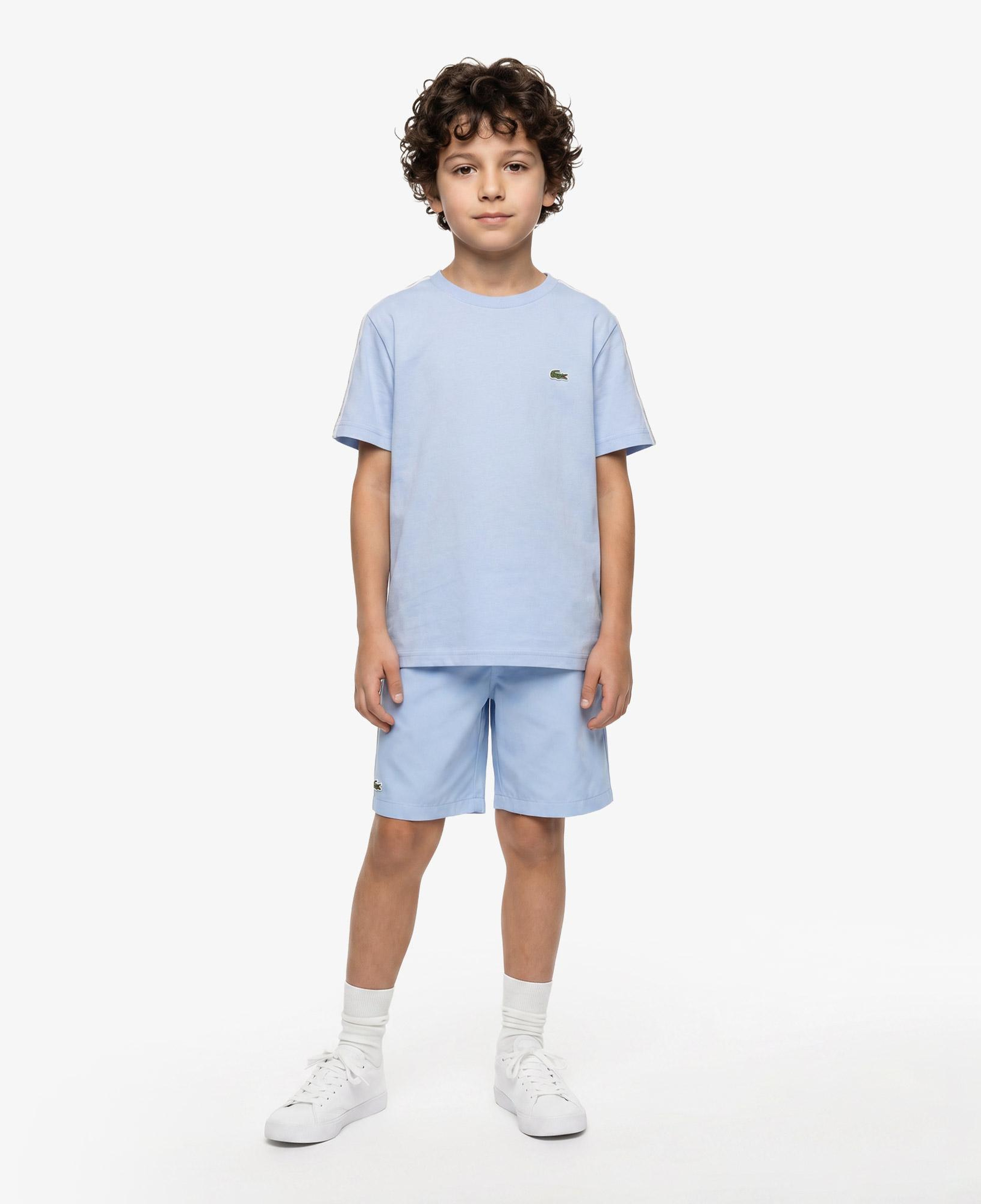 Çocuk Bisiklet Yaka Mavi T-Shirt