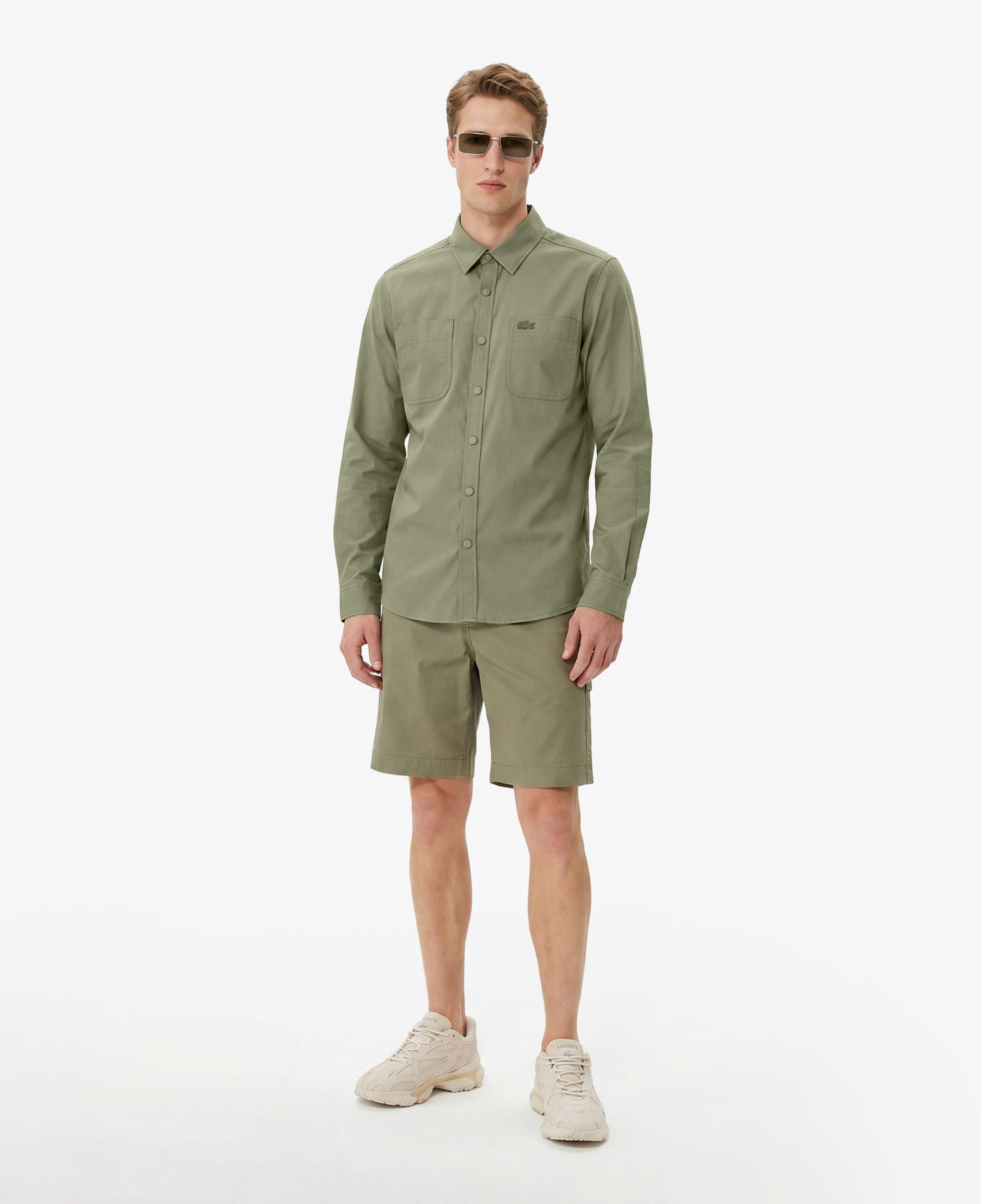 Erkek Regular Fit Haki Gömlek