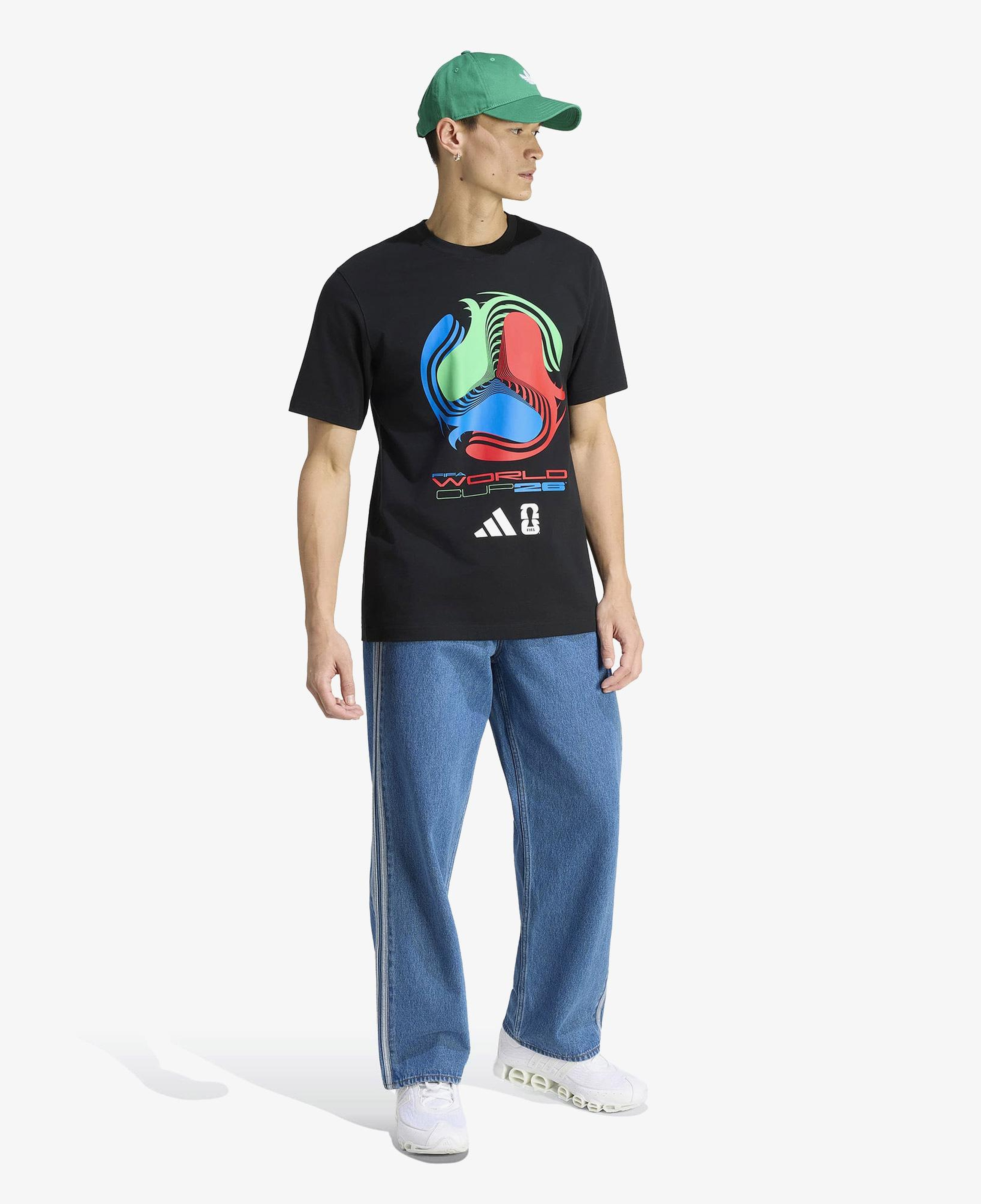 adidas World Cup Tour Erkek Siyah T-Shirt