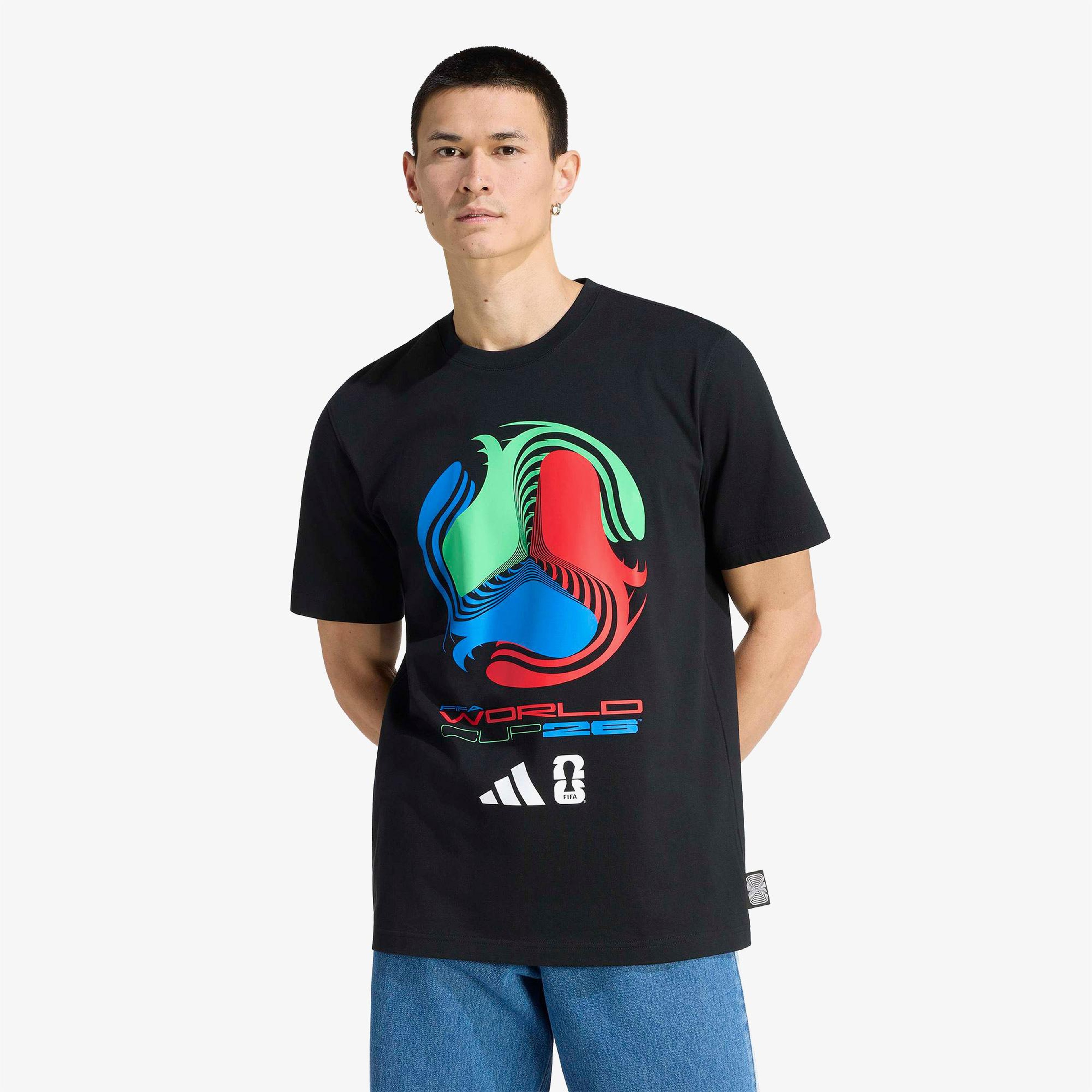 adidas World Cup Tour Erkek Siyah T-Shirt