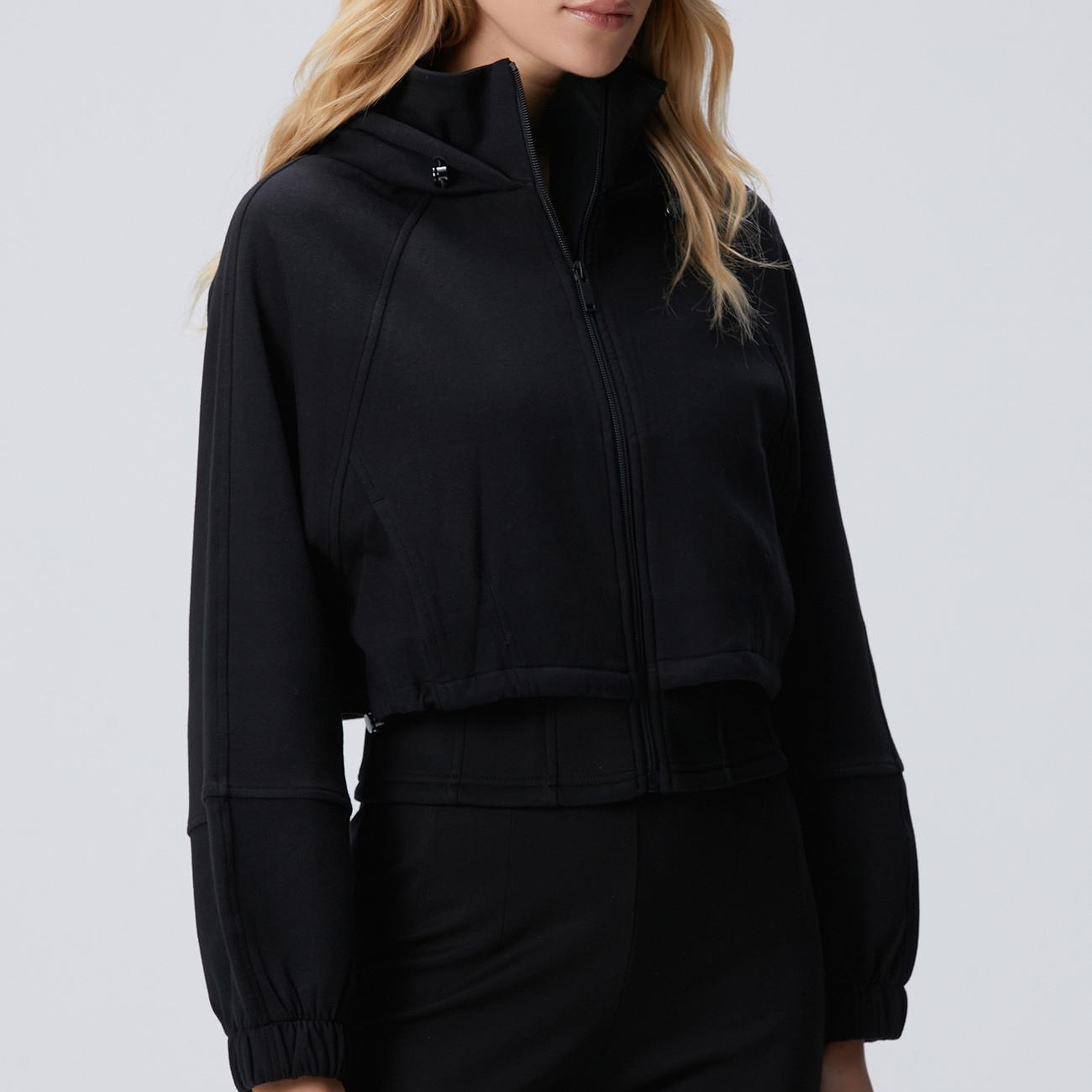 Network Kadın N-Tech Siyah Crop Sweatshirt