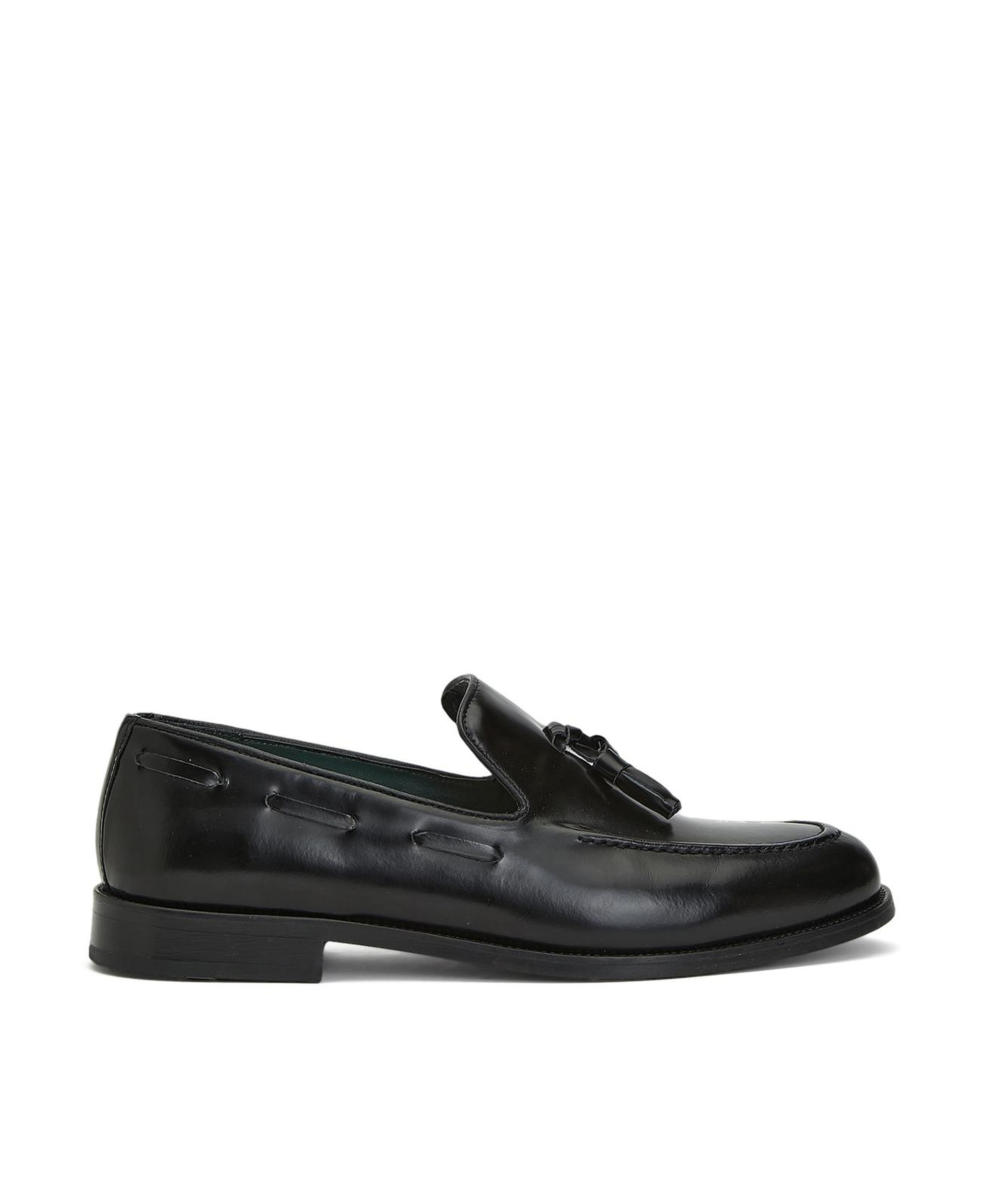 George Hogg Icons Erkek Siyah Püskül Detaylı Deri Loafer