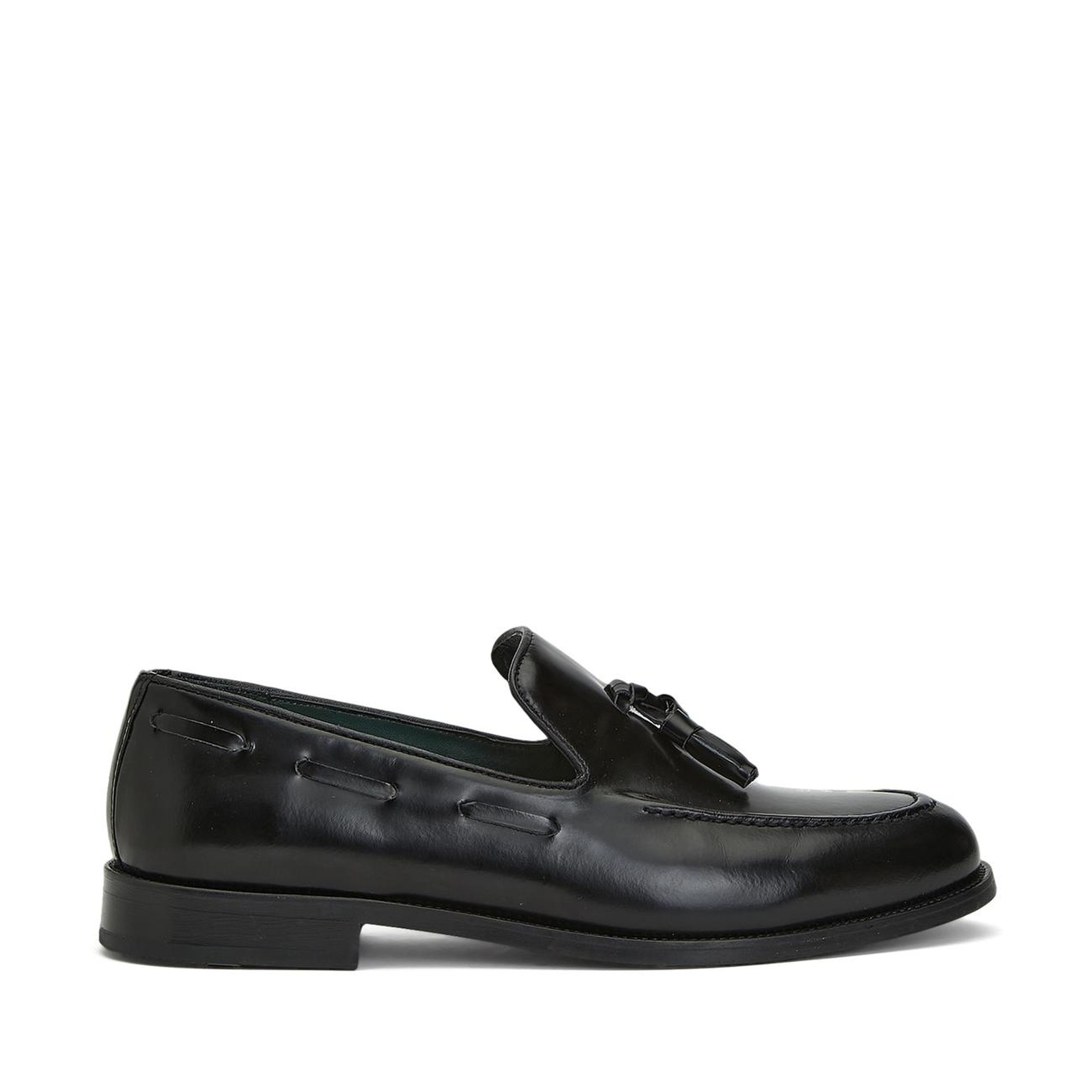 George Hogg Icons Erkek Siyah Püskül Detaylı Deri Loafer
