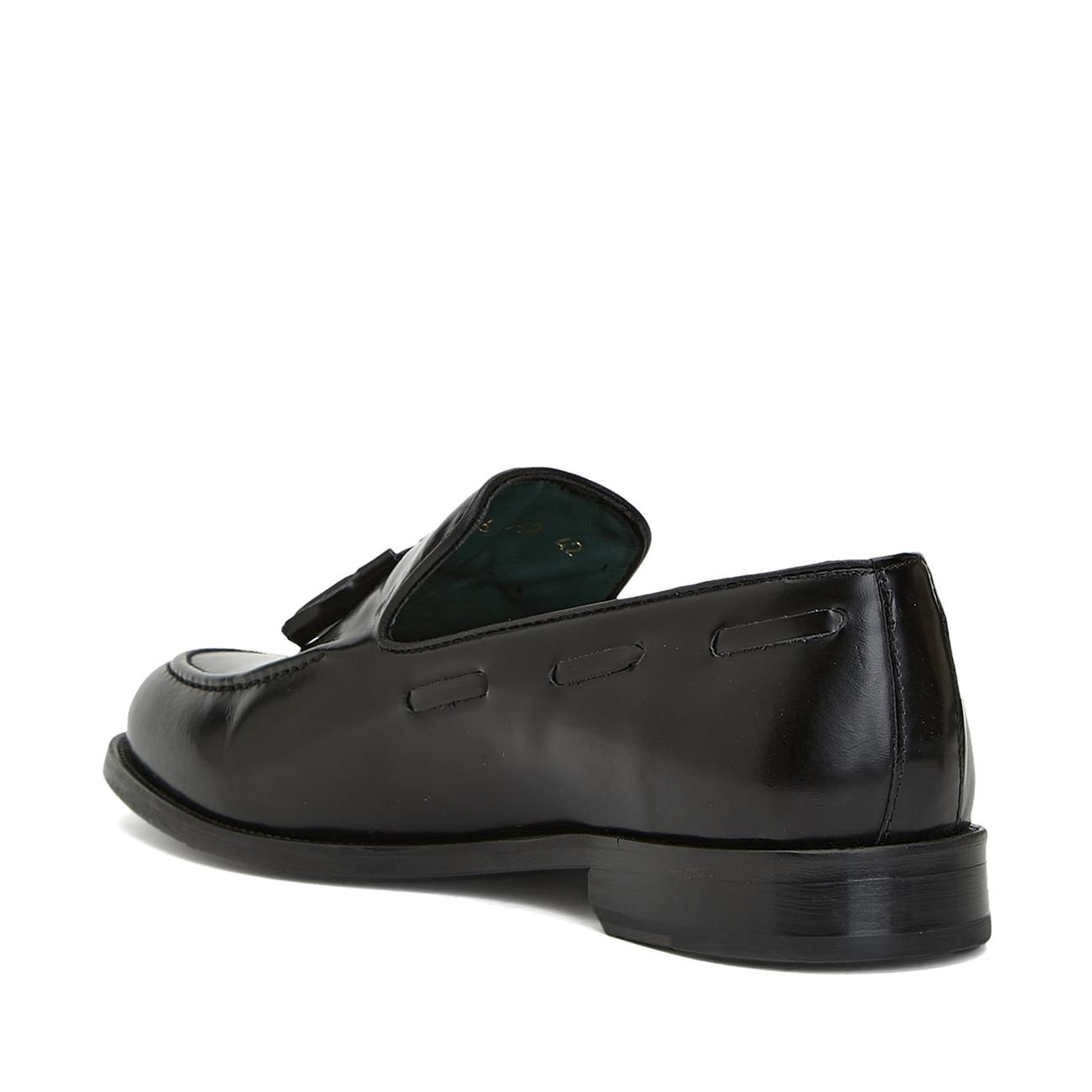 George Hogg Icons Erkek Siyah Püskül Detaylı Deri Loafer