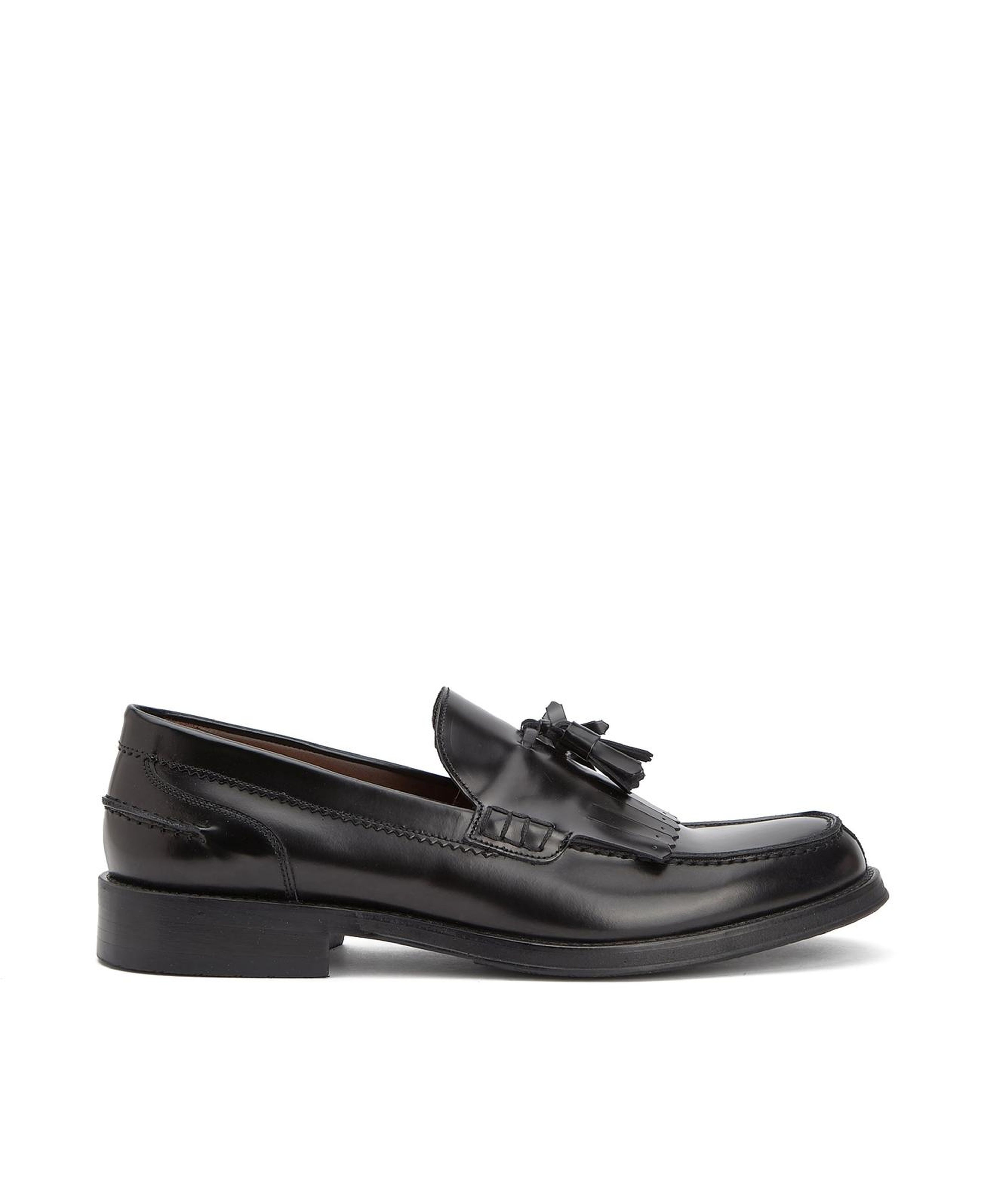 George Hogg Icons Erkek Siyah Püskül Detaylı Deri Loafer