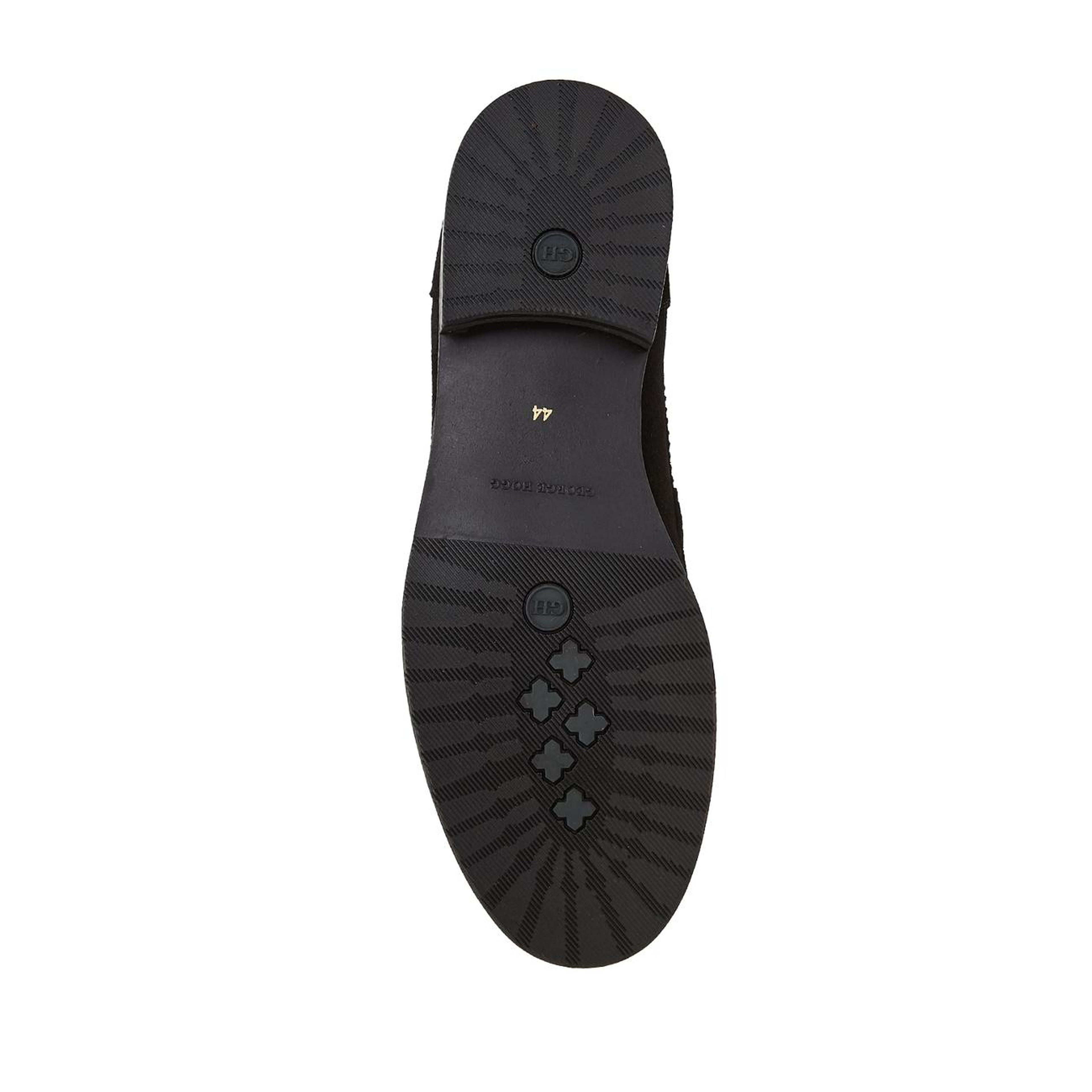 George Hogg Icons Erkek Siyah Püskül Detaylı Süet Loafer