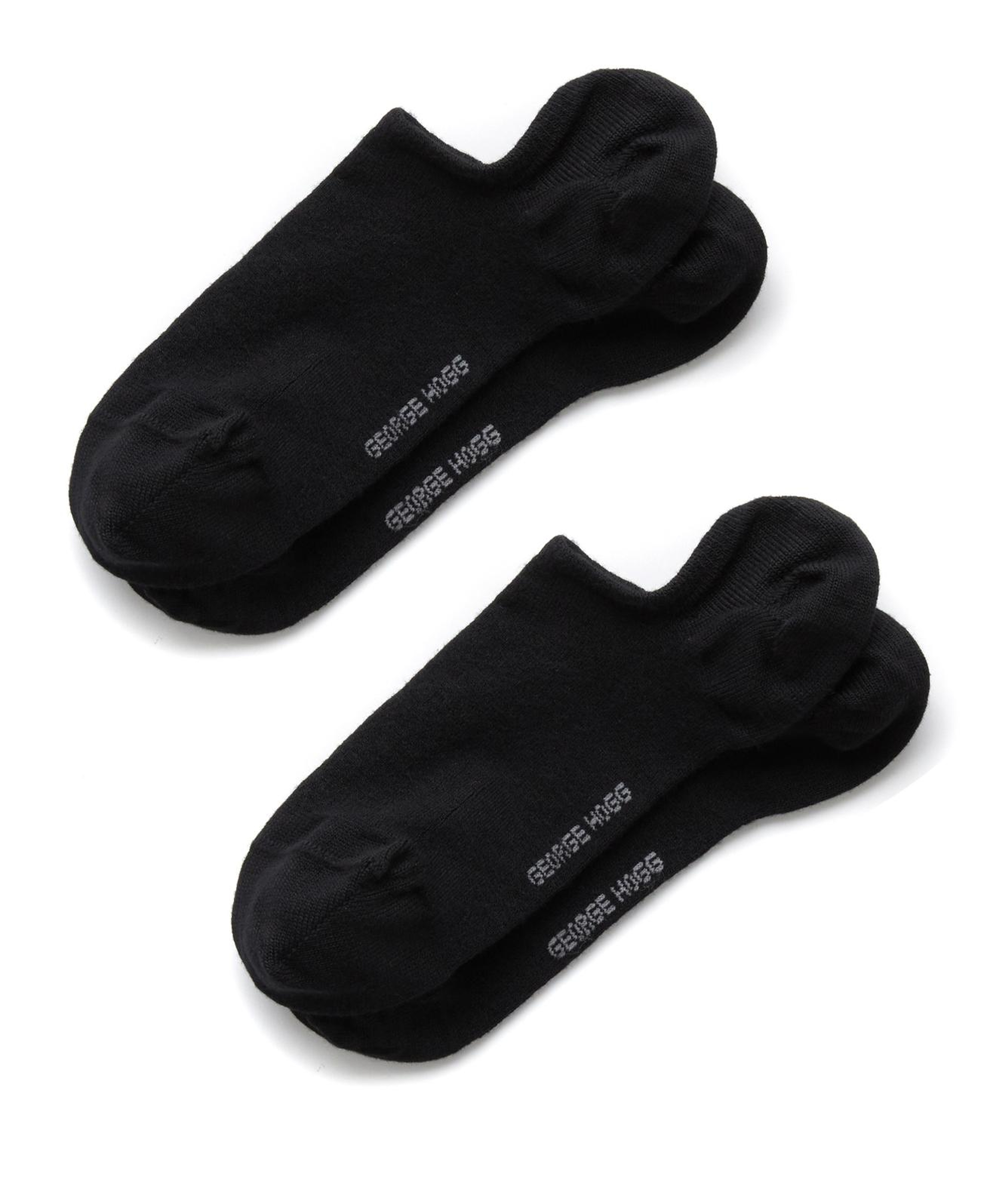 George Hogg Erkek 2li Siyah Bambu Sneaker Çorap Seti