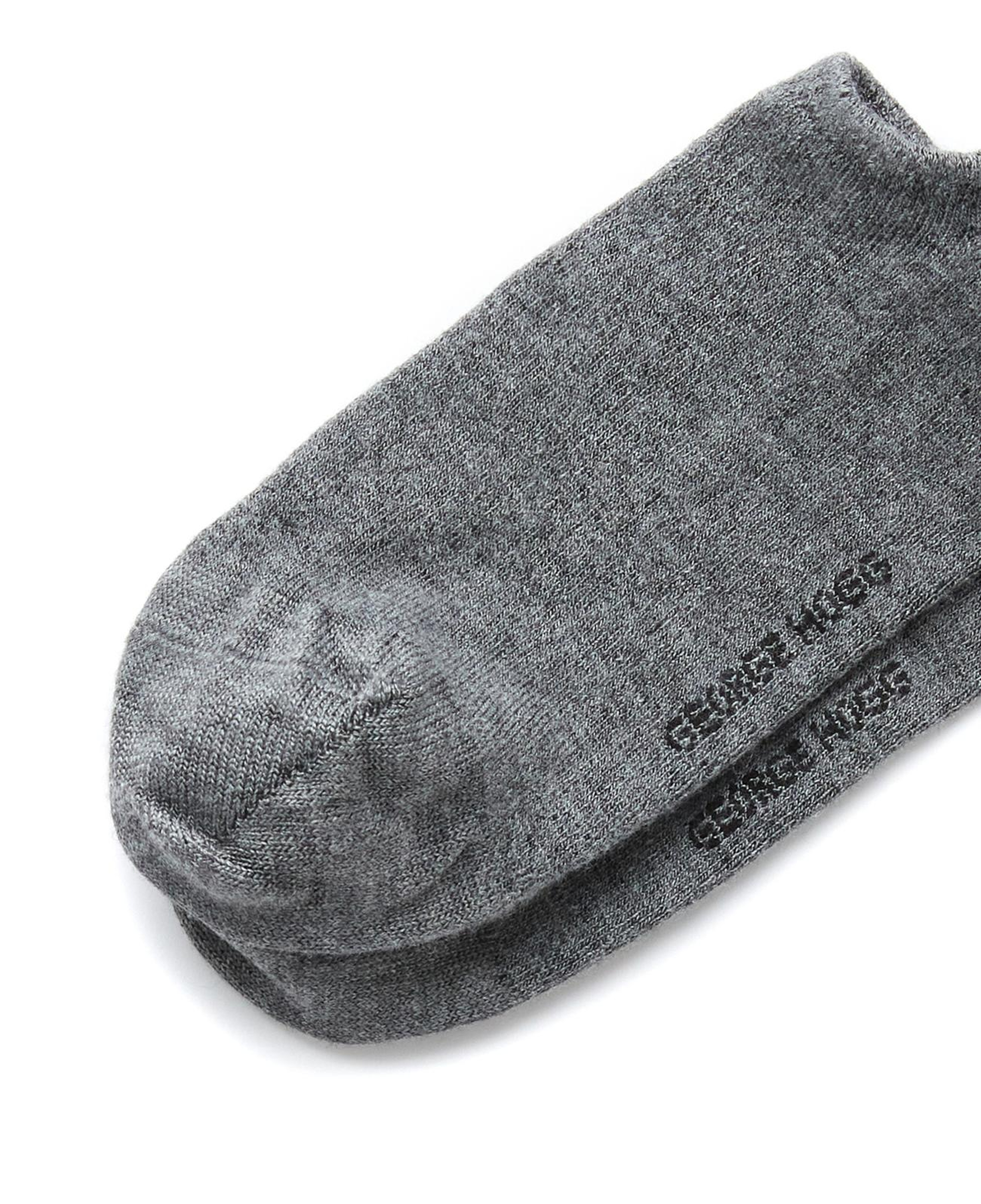 George Hogg Erkek 2li Antrasit Gri Bambu Sneaker Çorap Seti