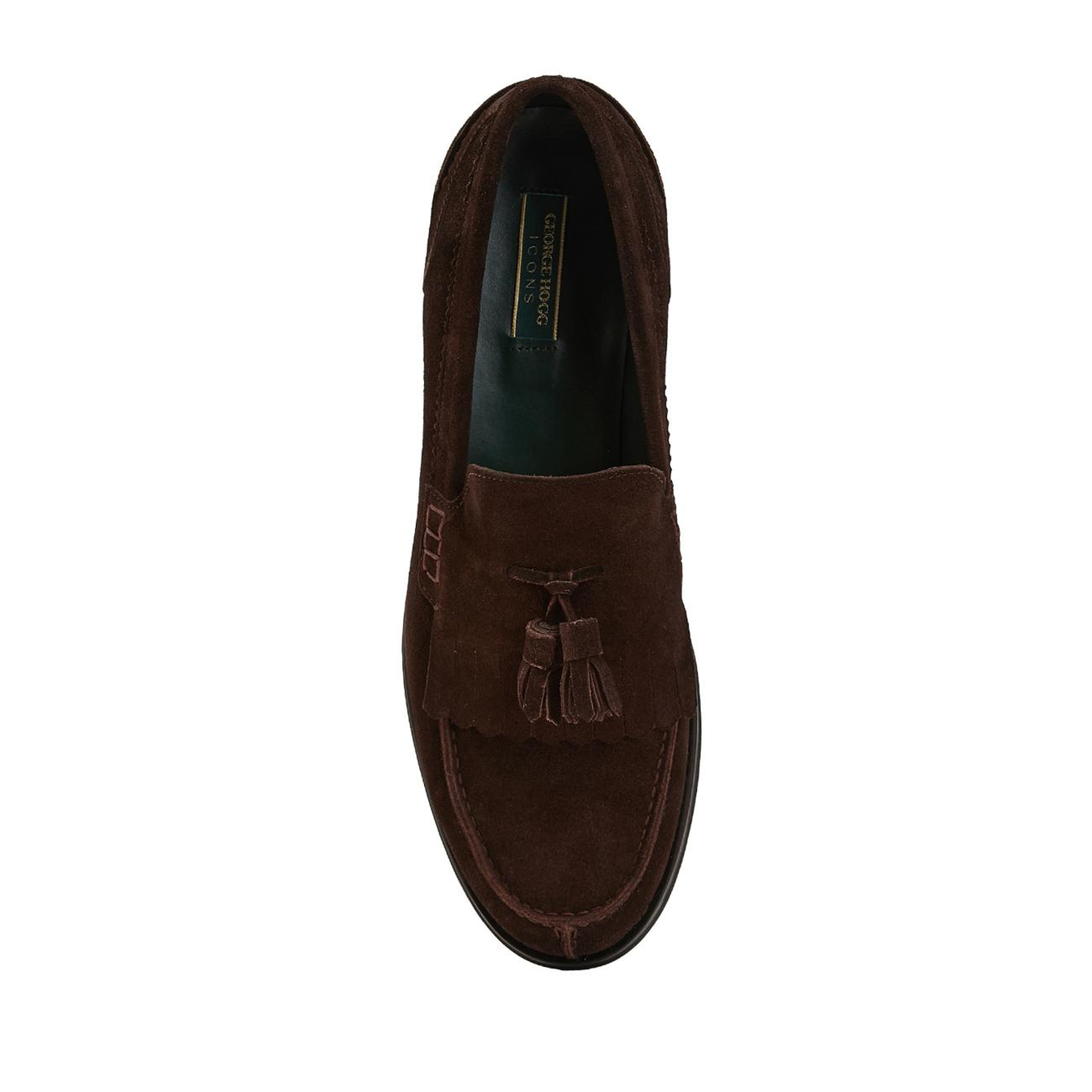 George Hogg Icons Erkek Acı Kahve Püskül Detaylı Süet Loafer