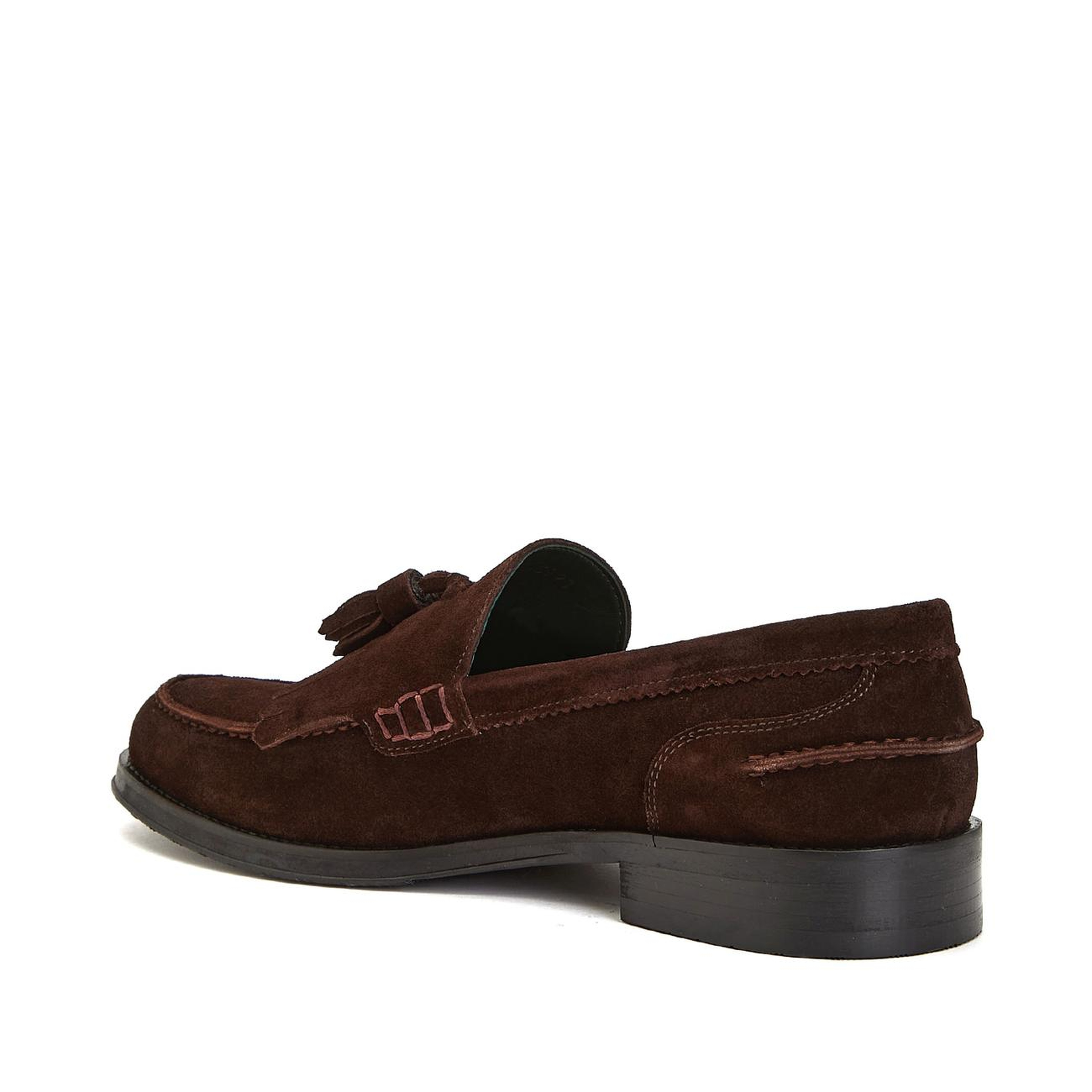 George Hogg Icons Erkek Acı Kahve Püskül Detaylı Süet Loafer