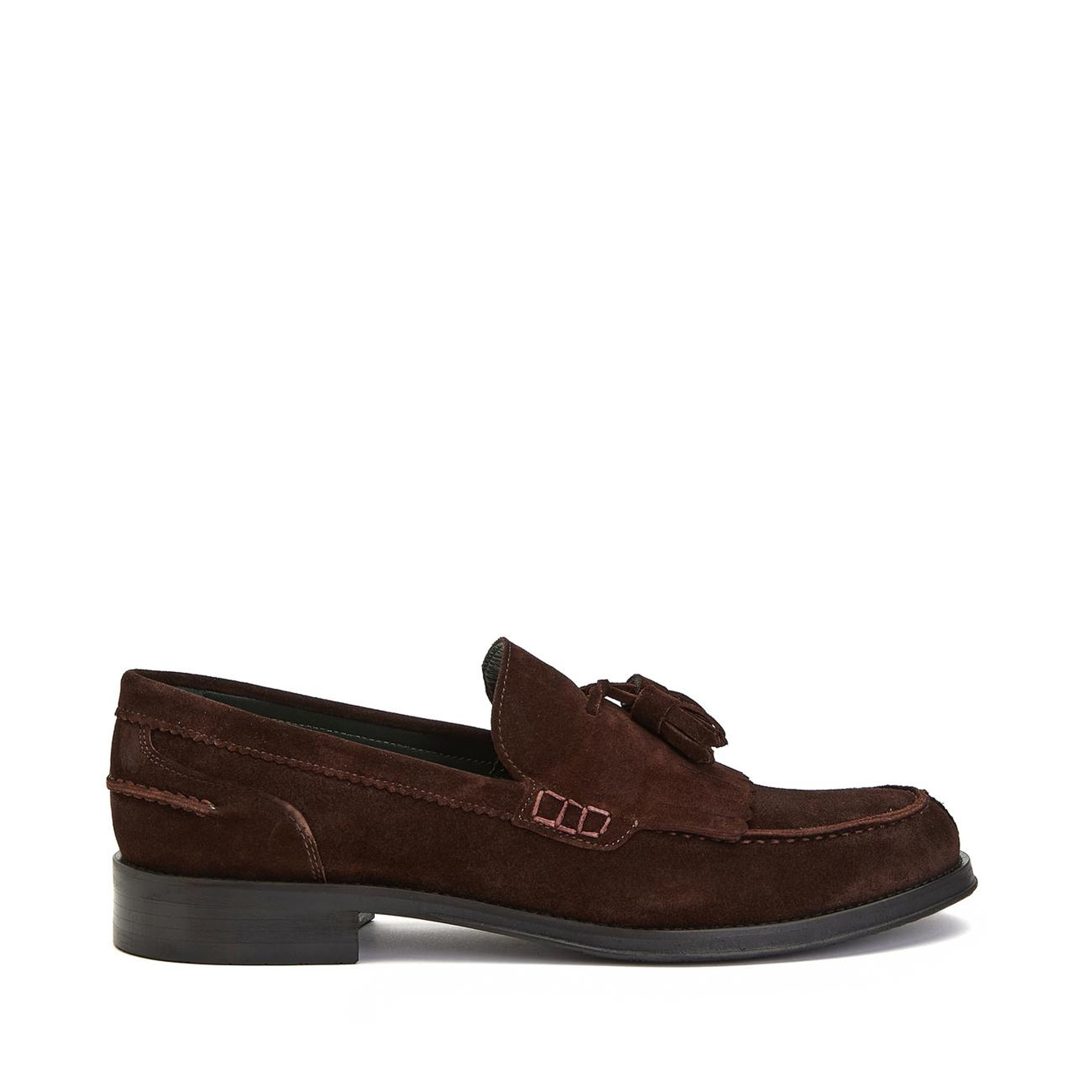 George Hogg Icons Erkek Acı Kahve Püskül Detaylı Süet Loafer